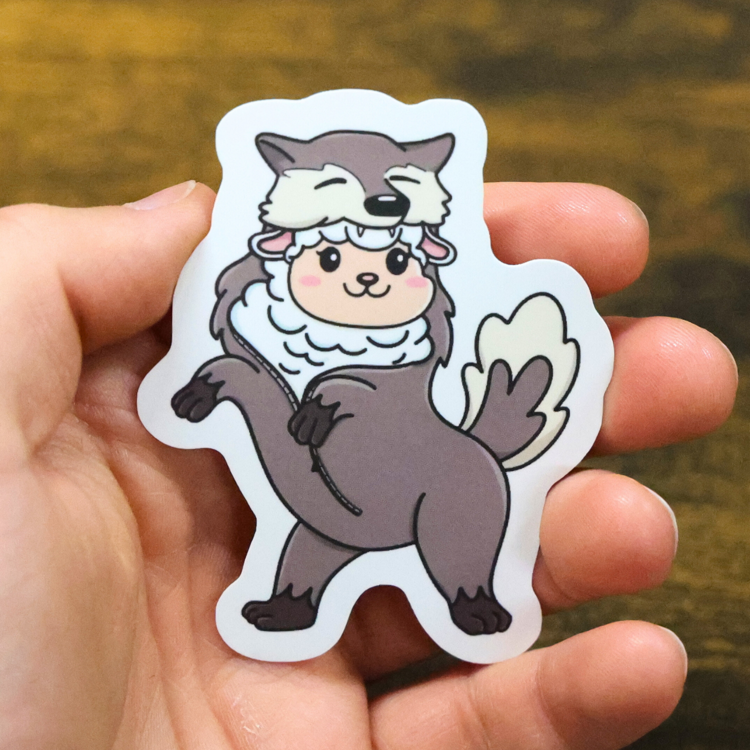 Sheep In Wolfs Skin Funny Vinyl Sticker