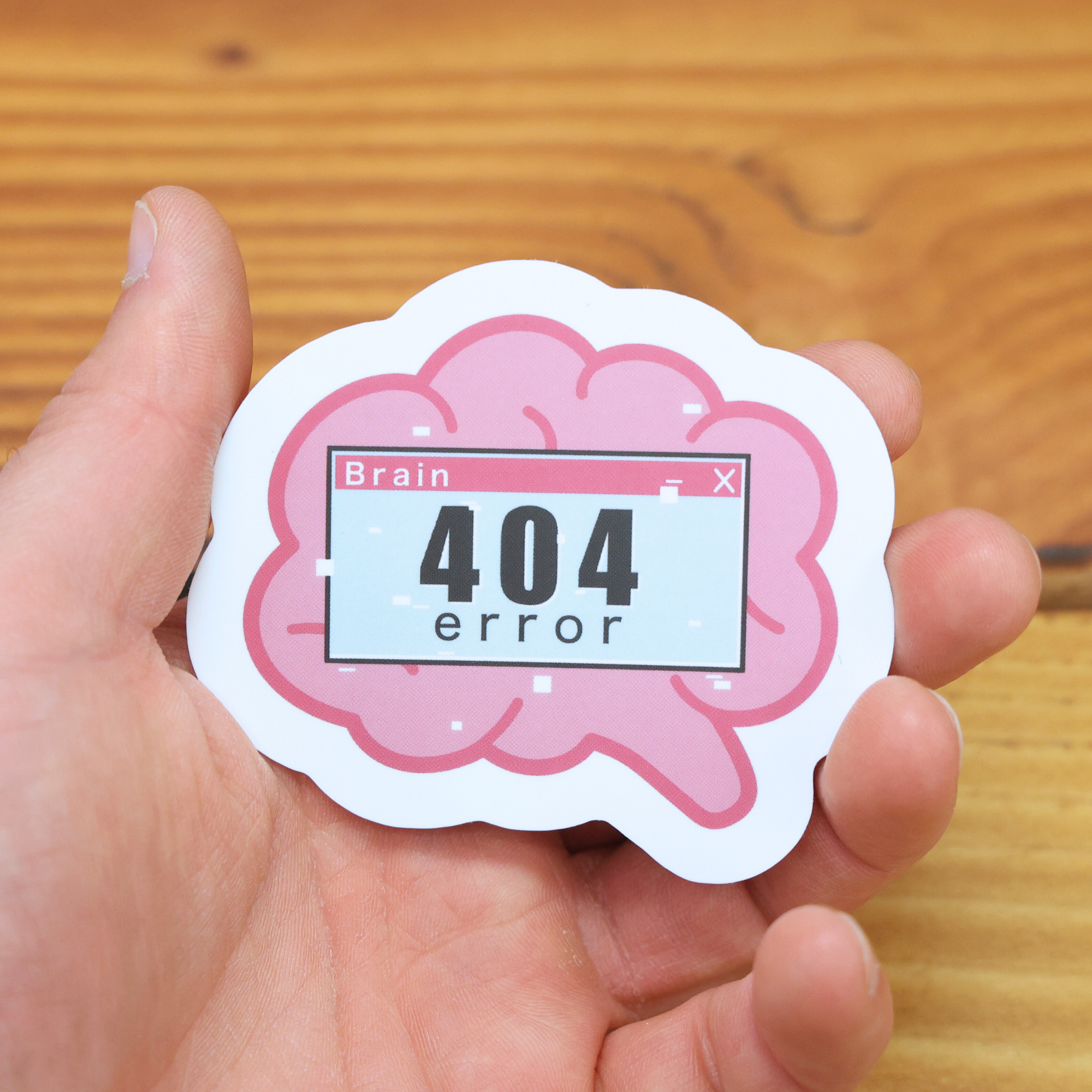 Brain 404 Error Sticker