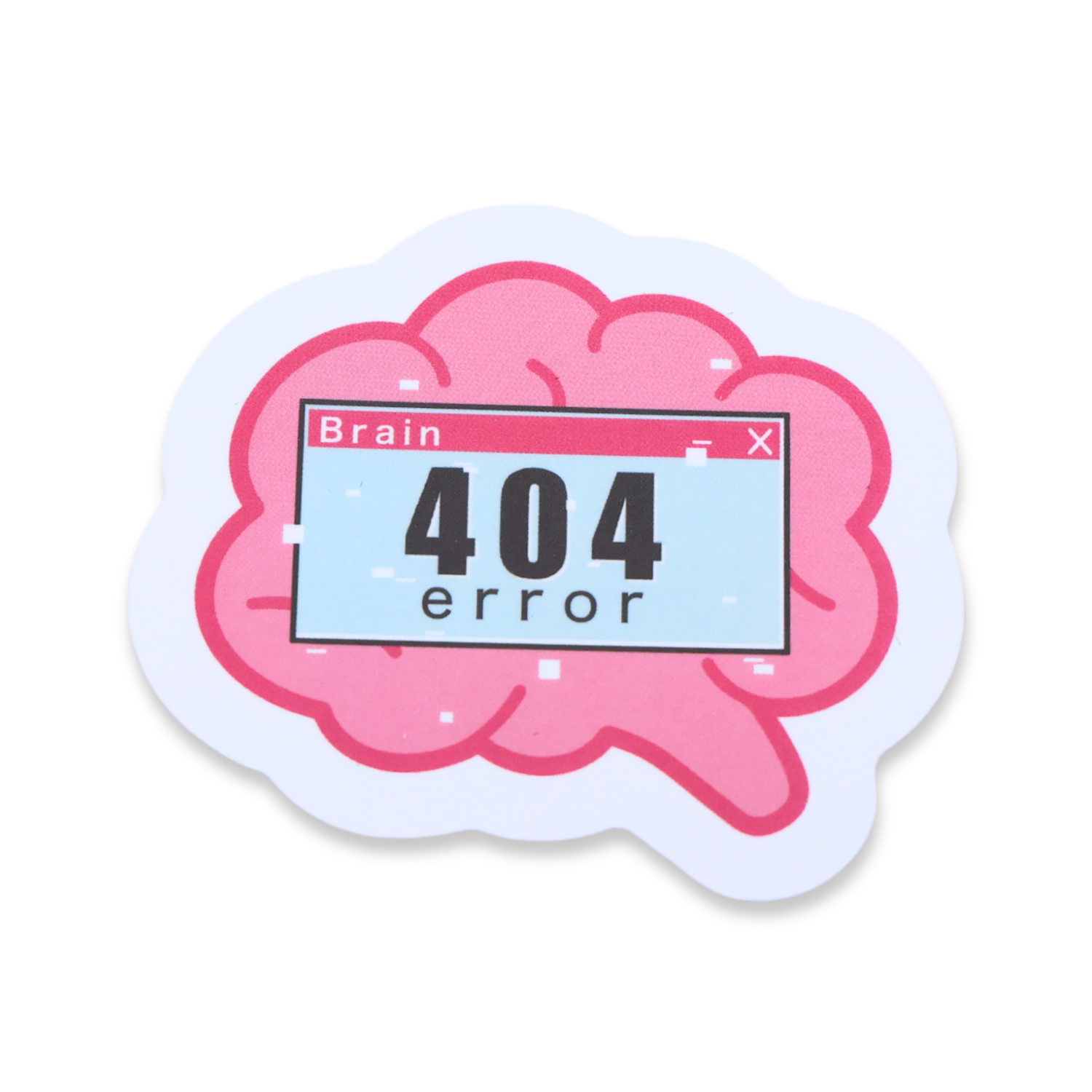 Brain 404 Error Sticker