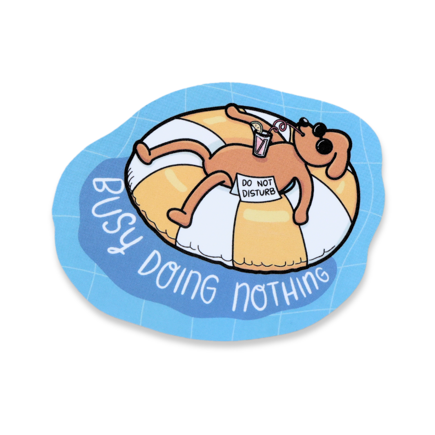 Busy Doing Nothing Sticker – Sleazy Greetings