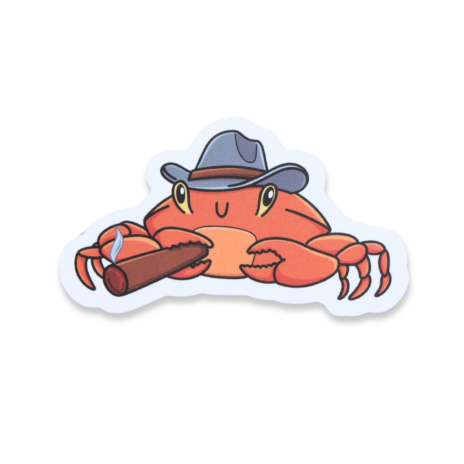 Cowboy Crab Sticker