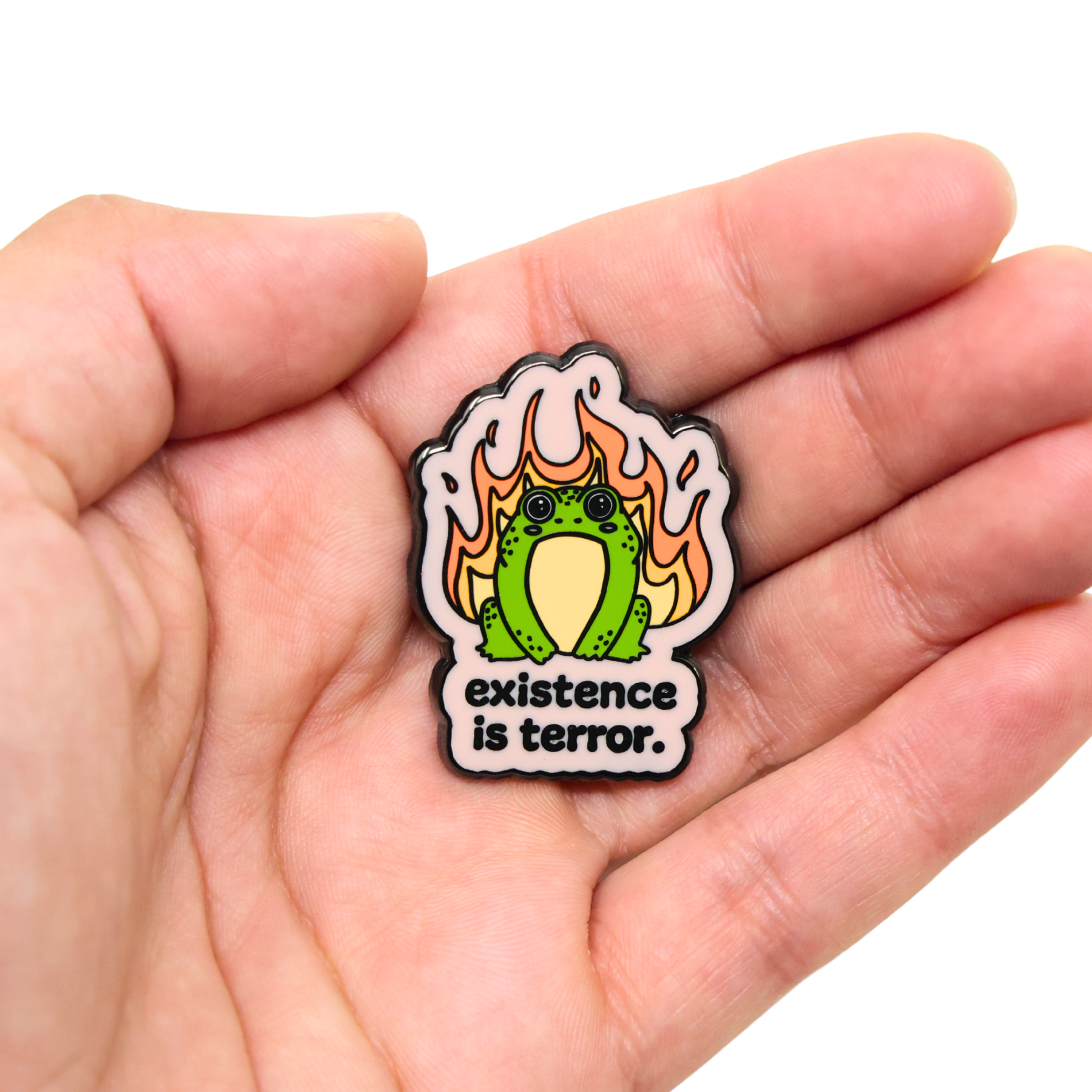 Existence Is Terror | Funny Enamel Pin
