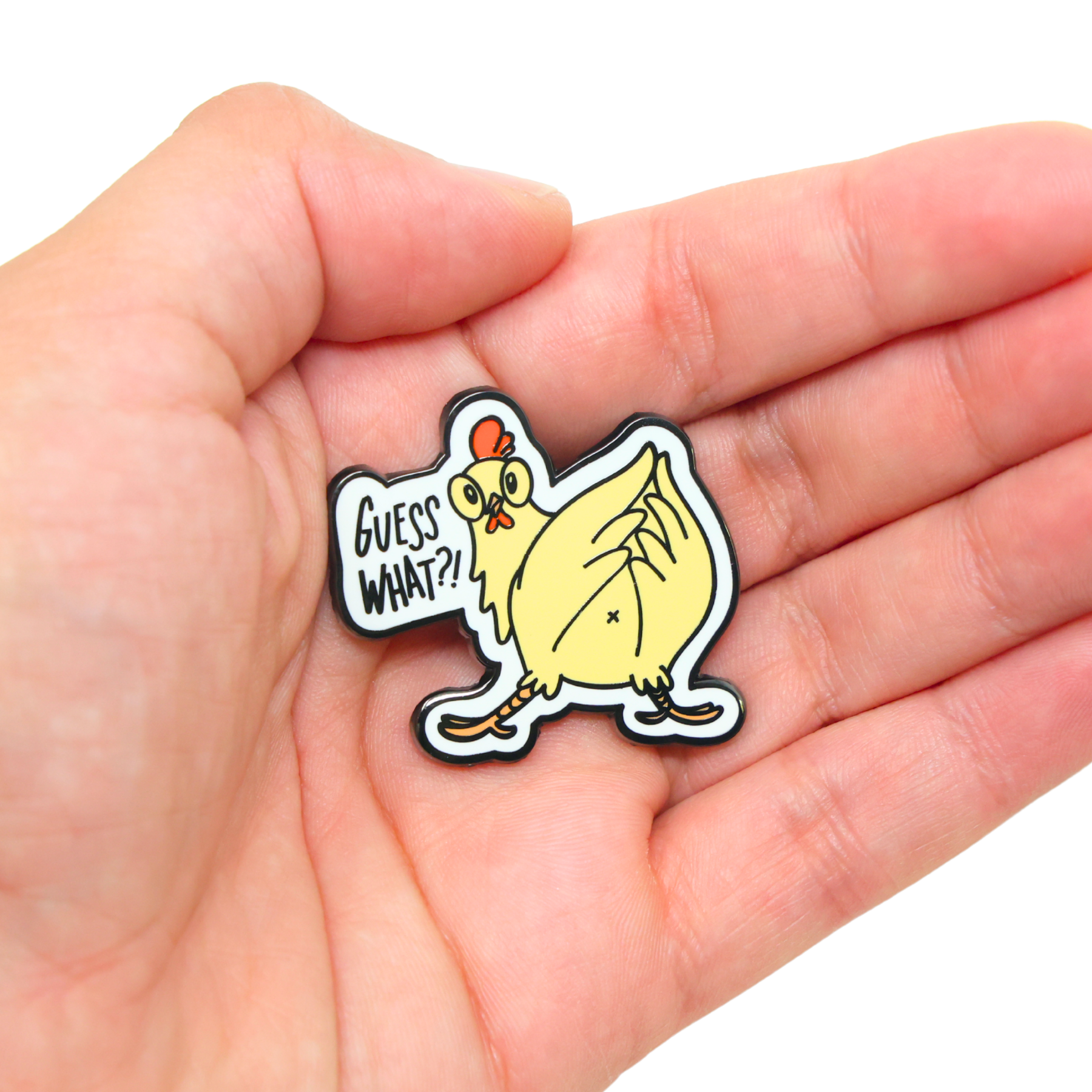 Guess What?! | Funny Enamel Pin