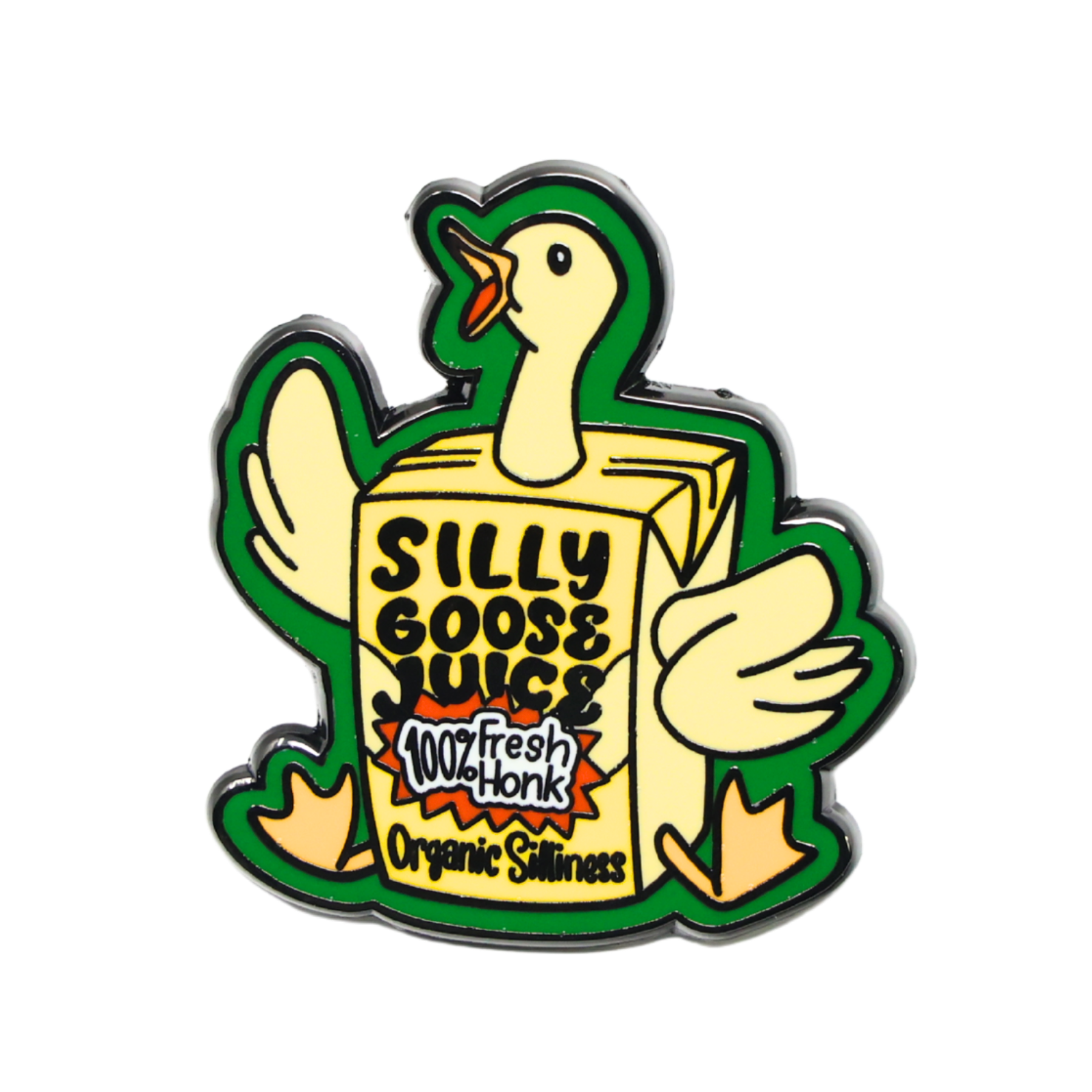 Silly Goose Juice | Funny Enamel Pin