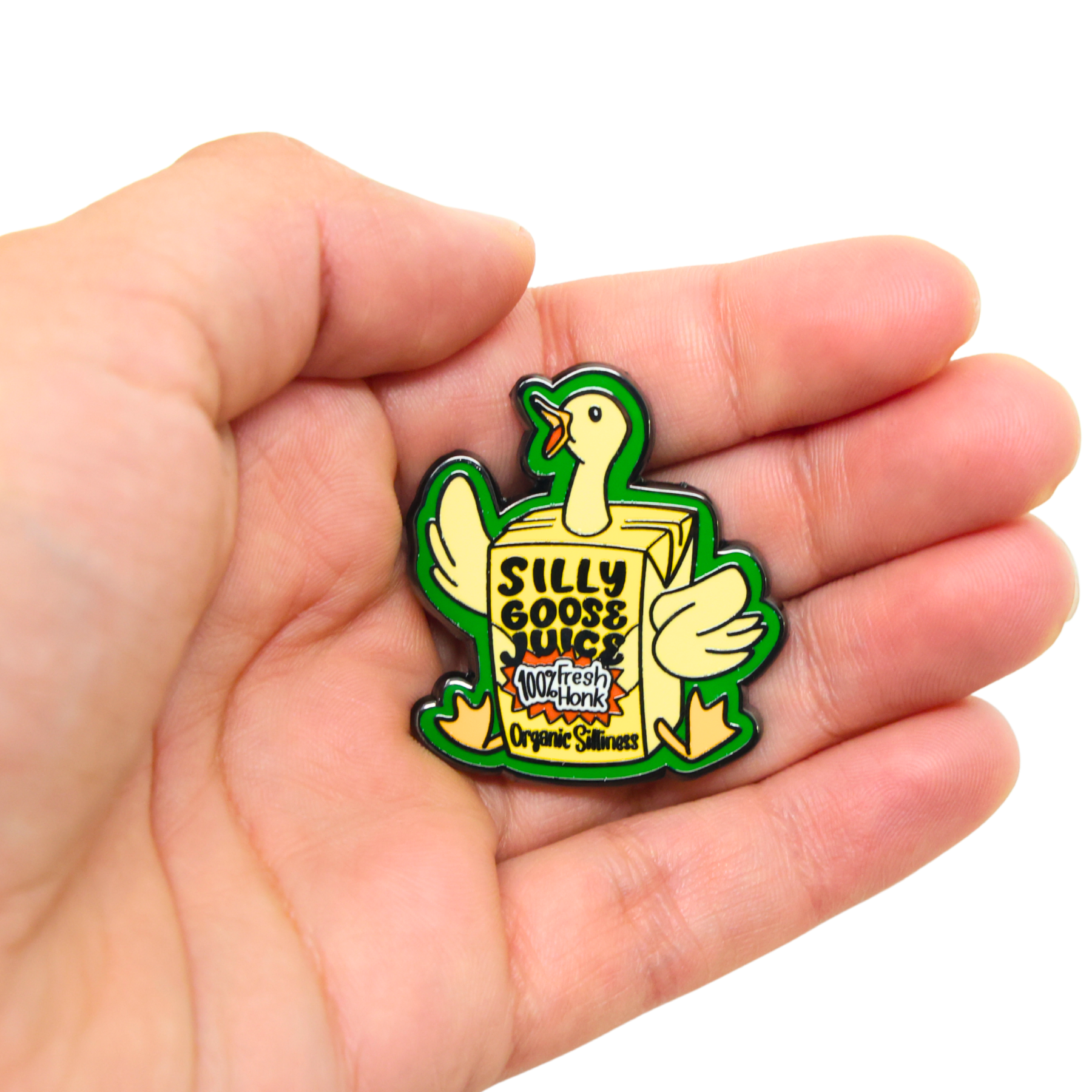 Silly Goose Juice | Funny Enamel Pin