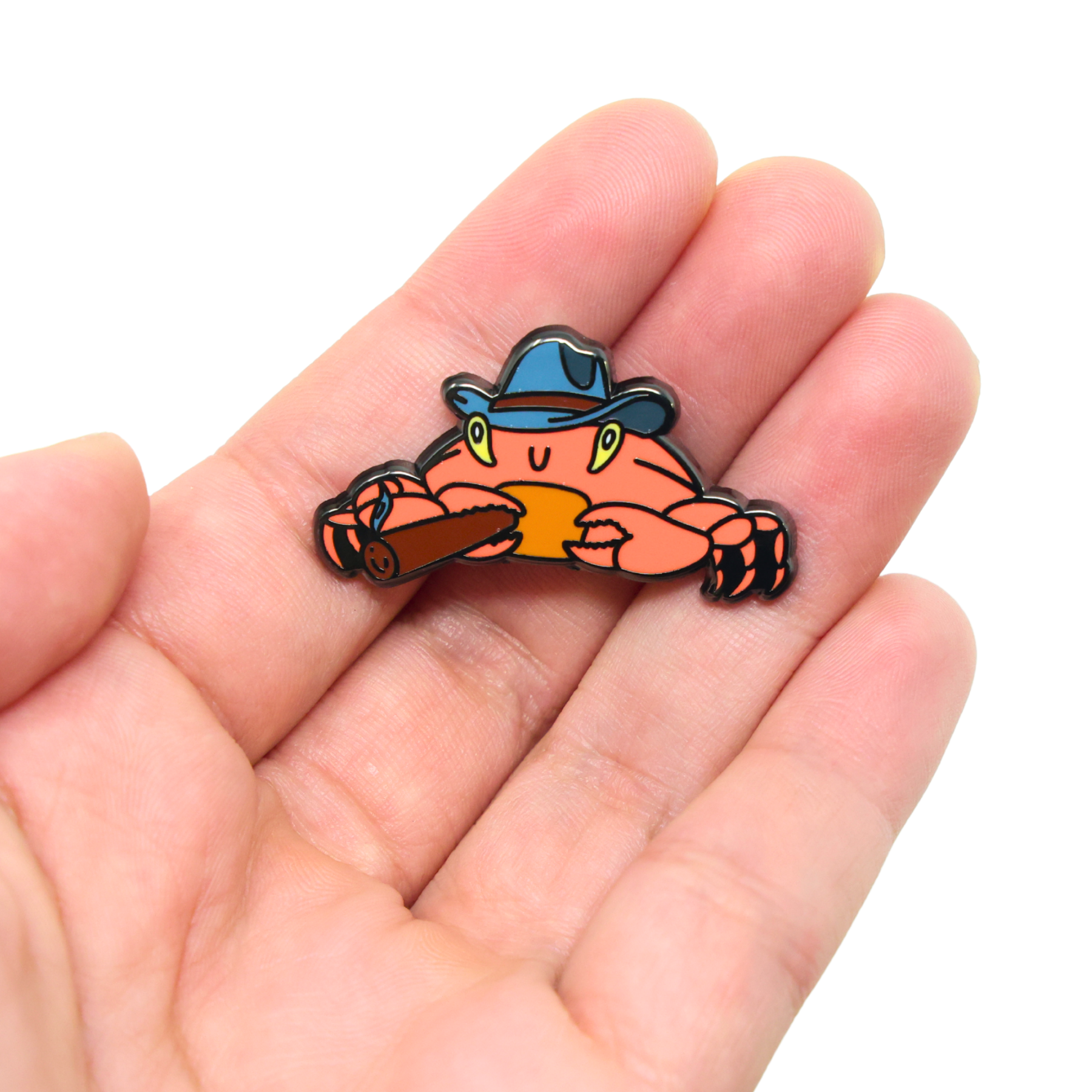 Cowboy Crab | Funny Enamel Pin