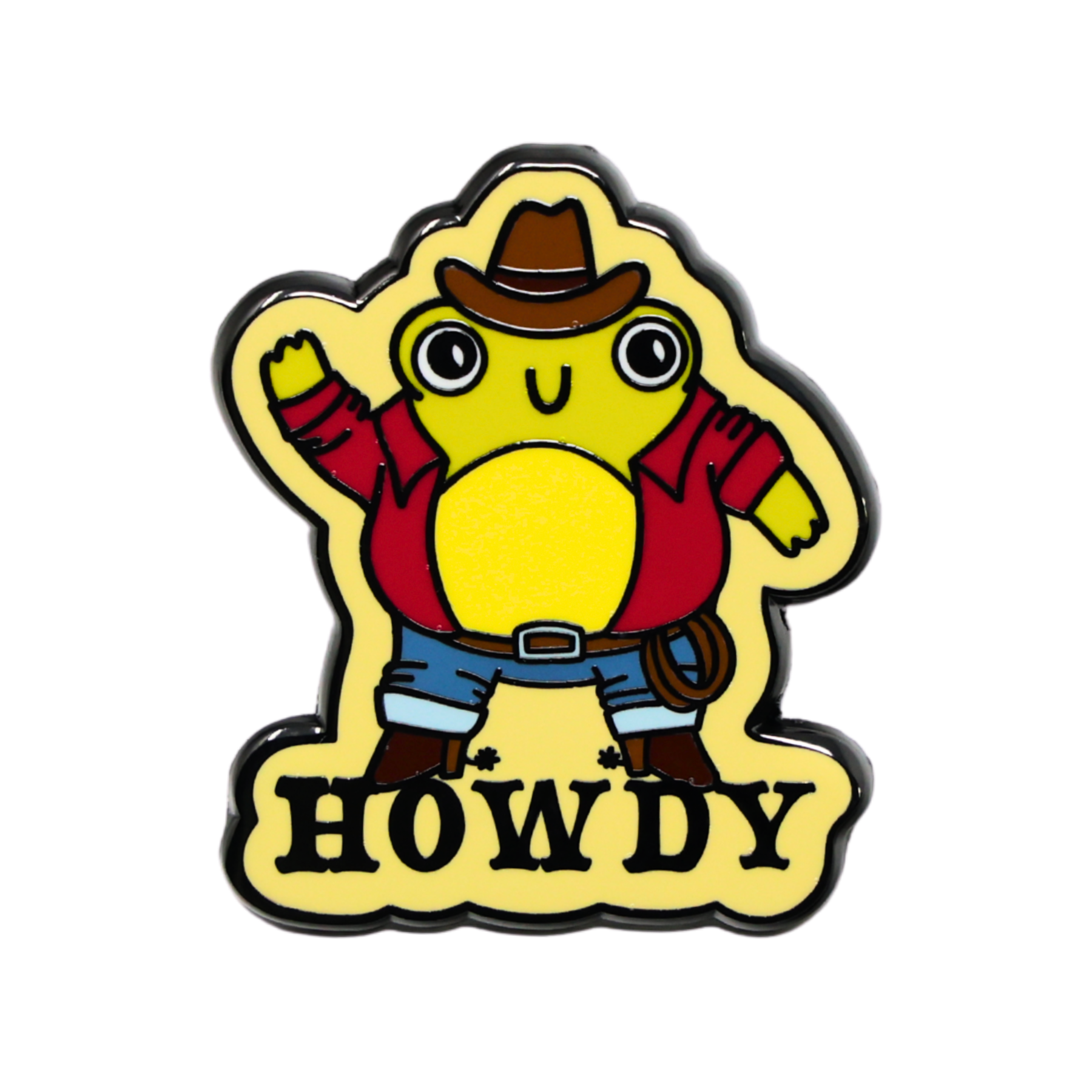 Howdy Frog | Funny Enamel Pin