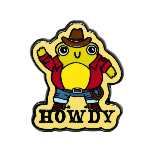 Howdy Frog | Funny Enamel Pin
