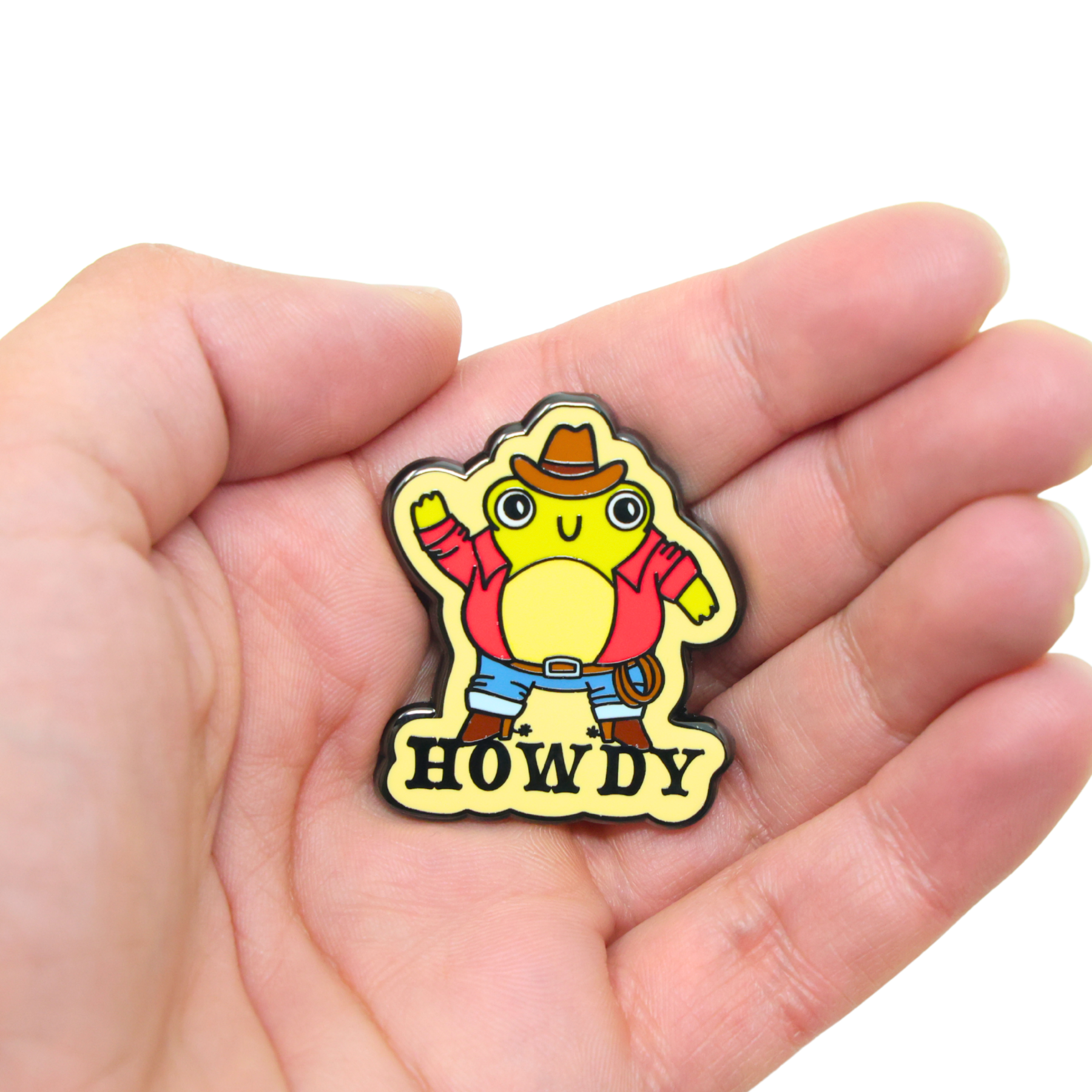 Howdy Frog | Funny Enamel Pin