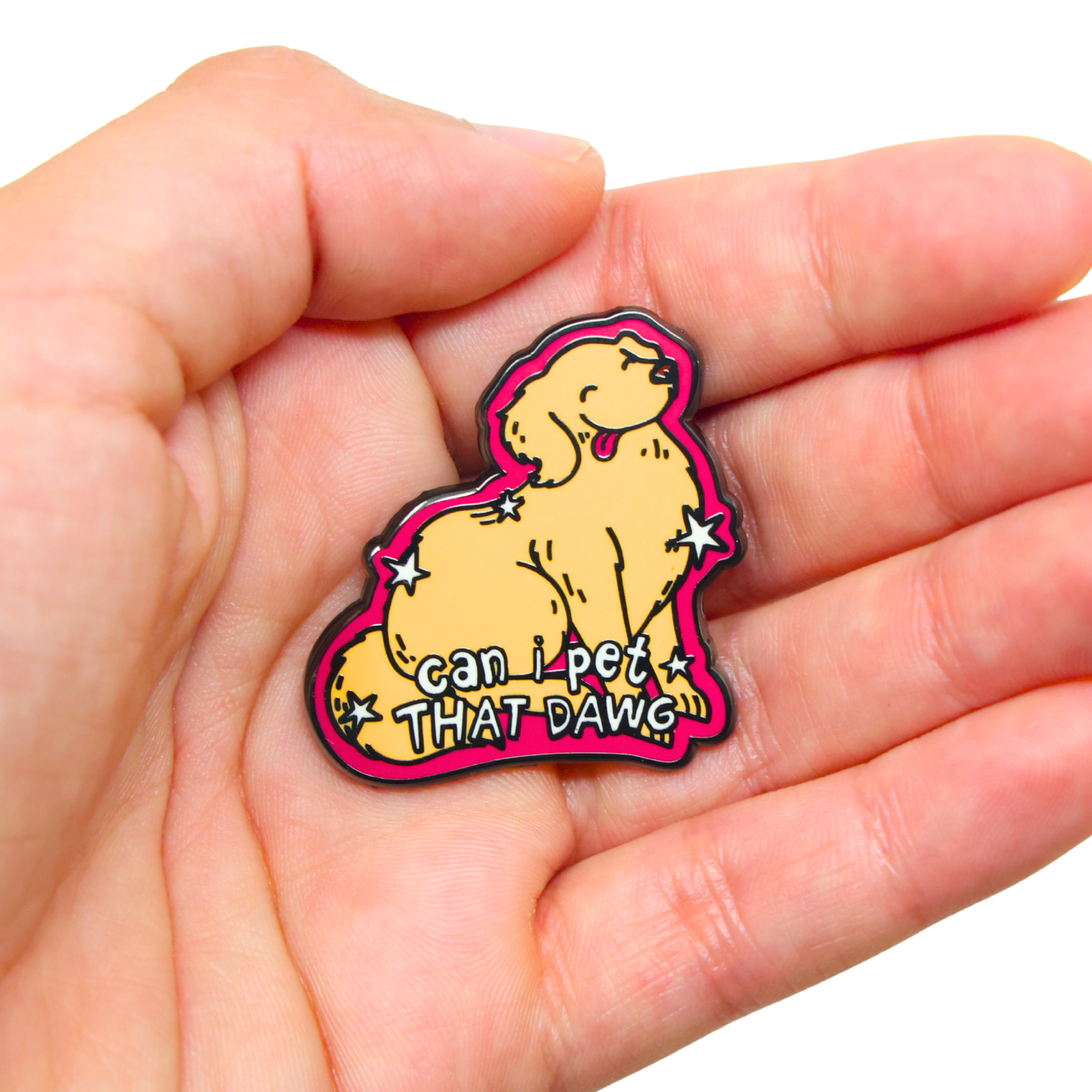 Can I Pet That Dawg | Funny Enamel Pin