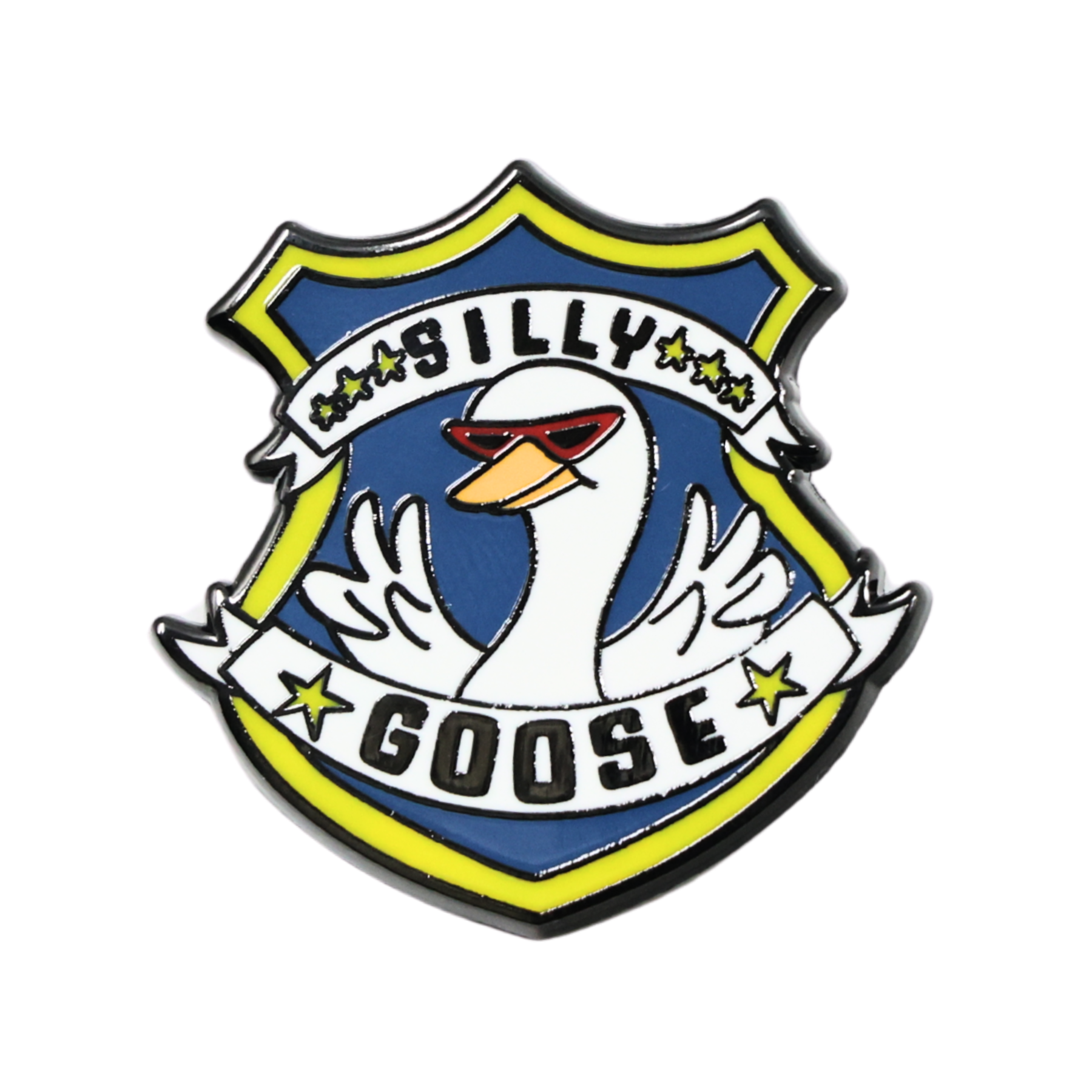 Silly Goose Badge | Funny Enamel Pin
