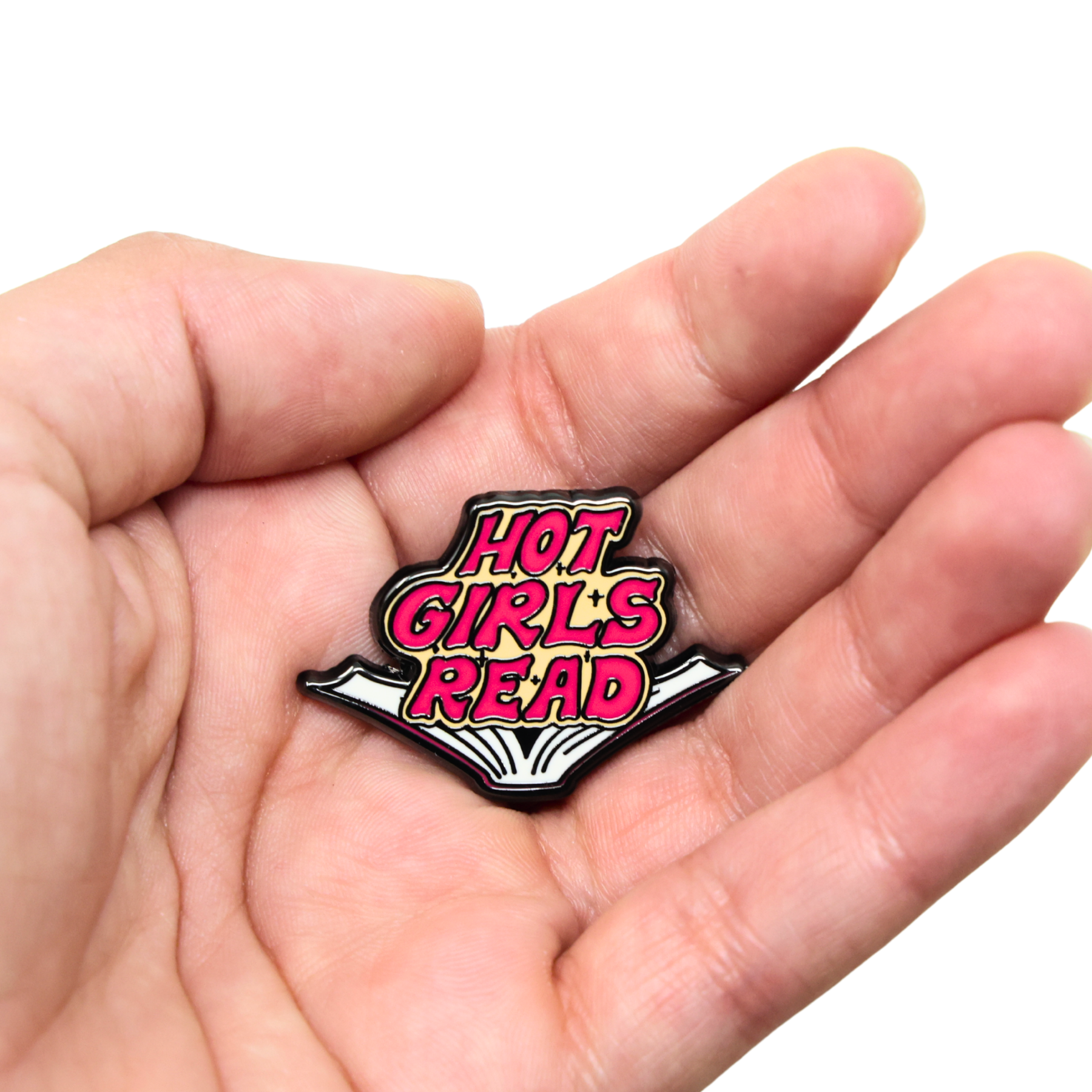 Hot Girls Read | Funny Enamel Pin