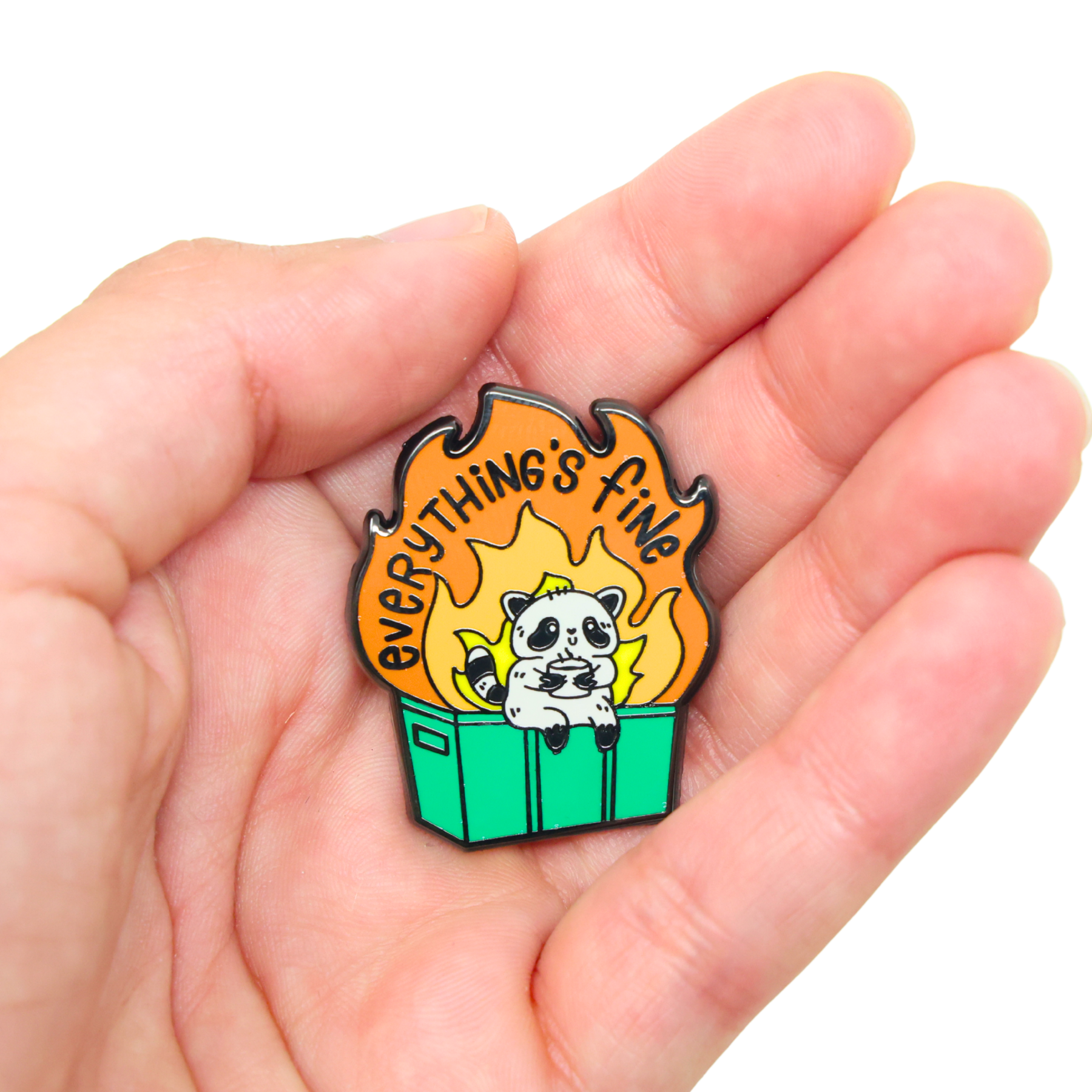Everything's Fine | Funny Enamel Pin