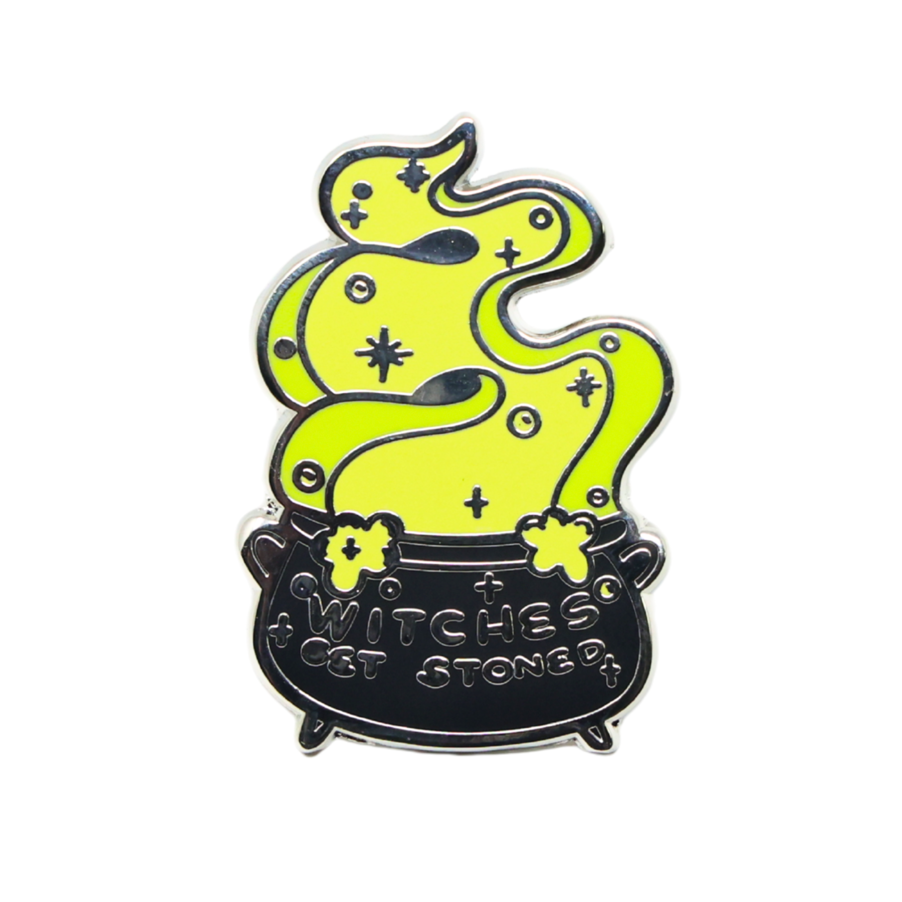 Witches Get Stoned | Funny Enamel Pin