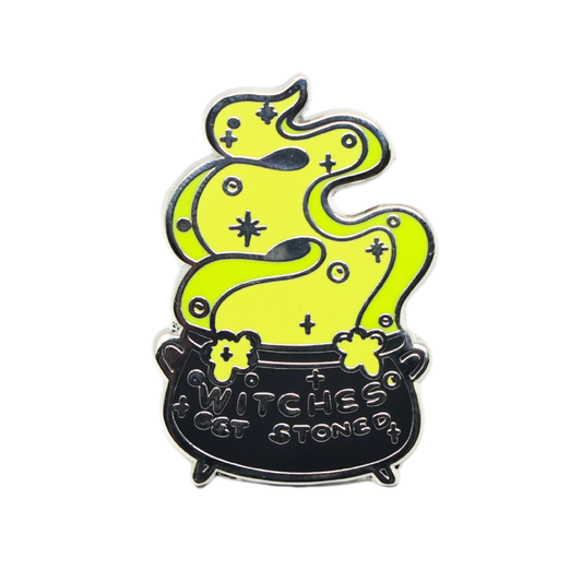 Witches Get Stoned | Funny Enamel Pin