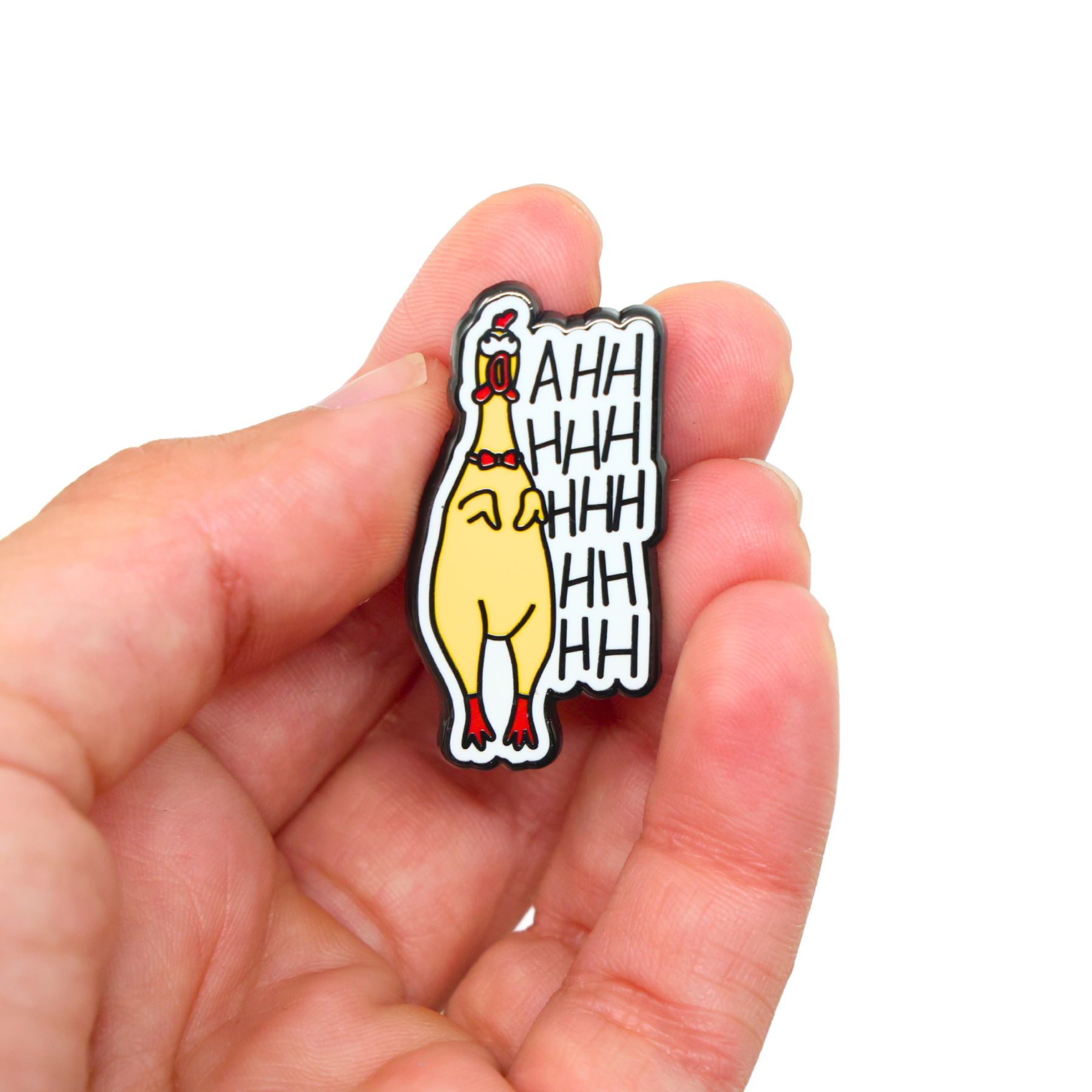 Rubber Chicken | Funny Enamel Pin