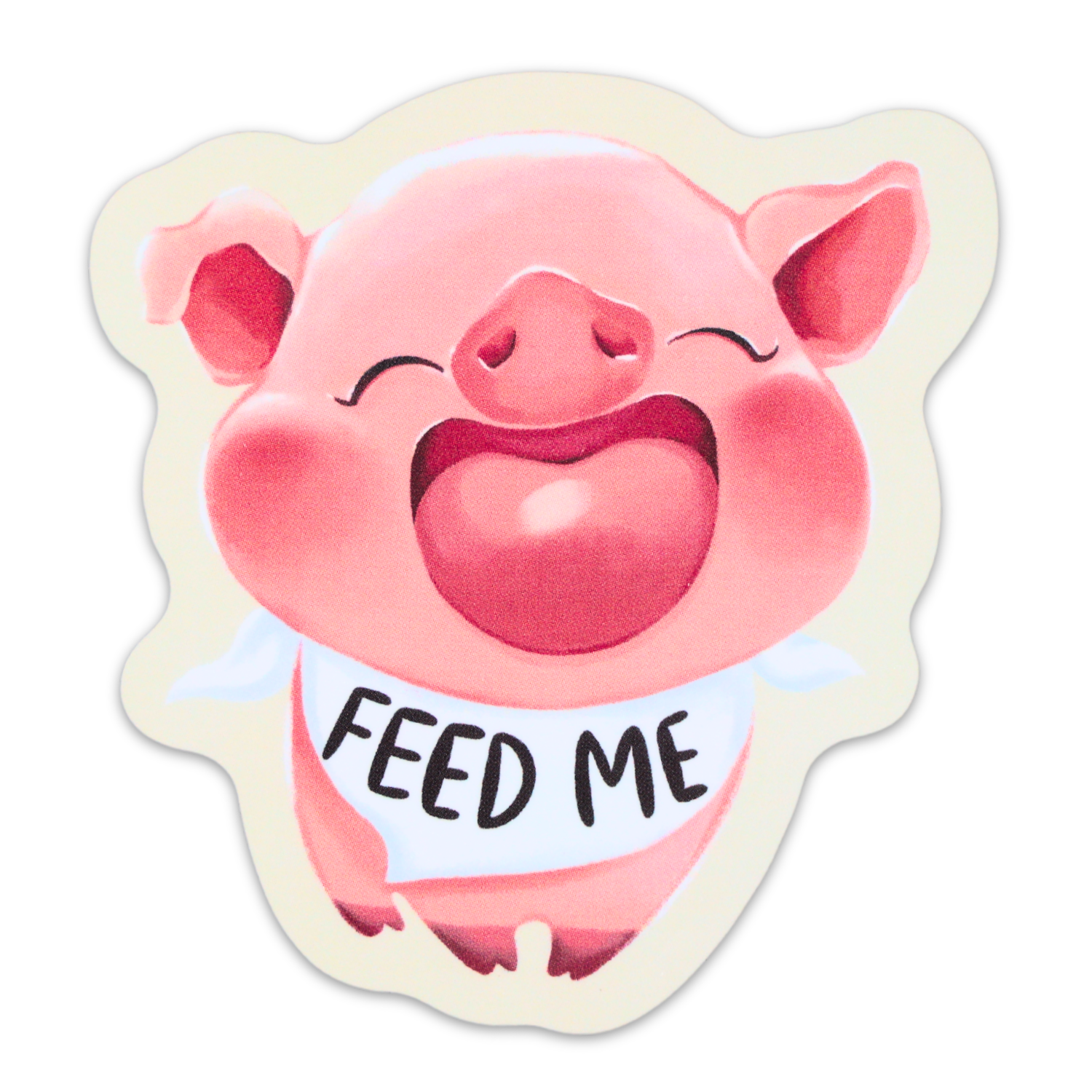 Feed Me Funny Vinyl Sticker