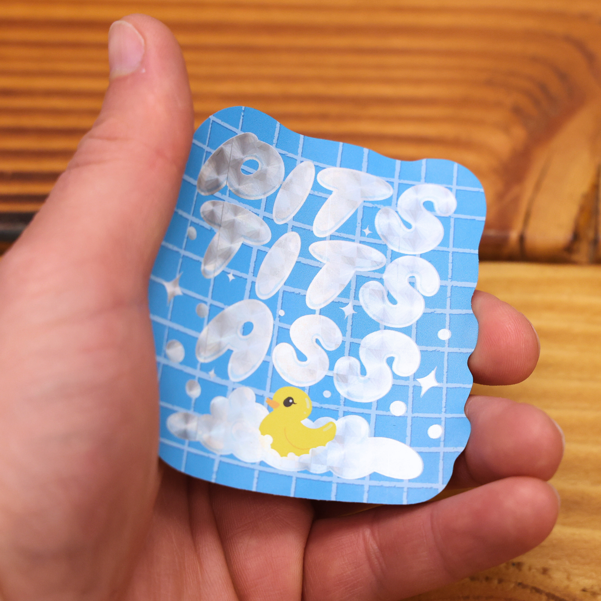 Pits Ass Tits Shiny Glitter Sticker