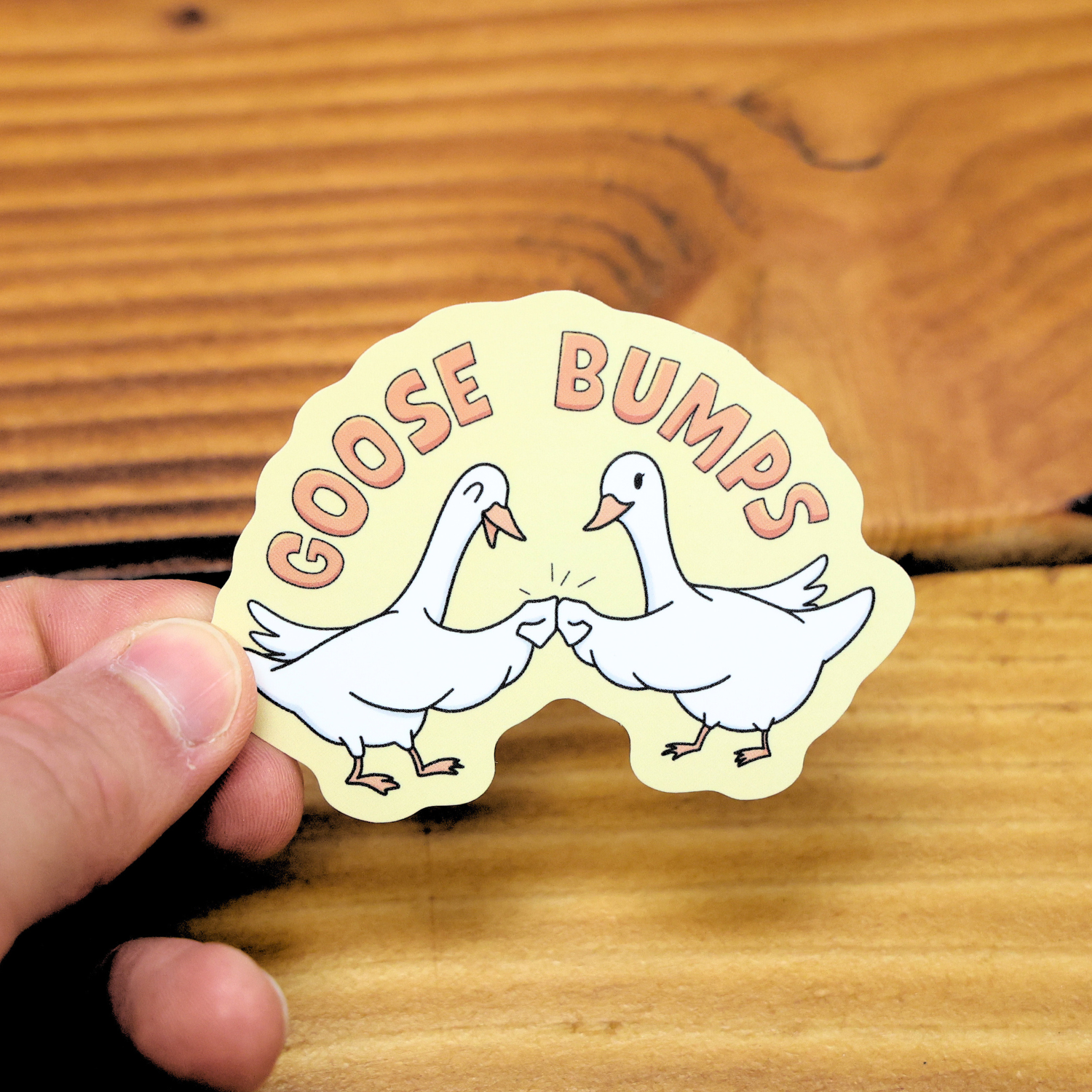 Goose Bumps Funny Vinyl Sticker