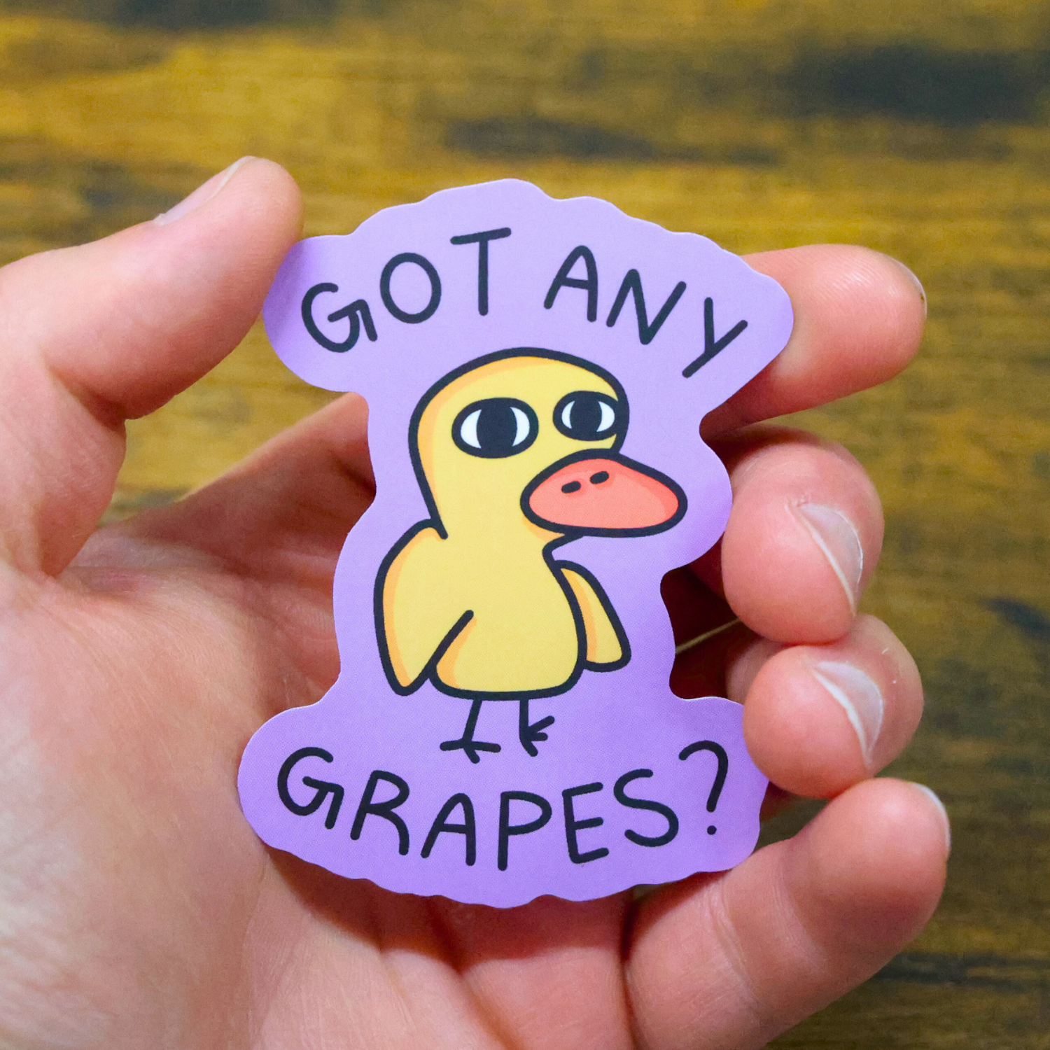 Got Any Grapes Funny Vinyl Sticker