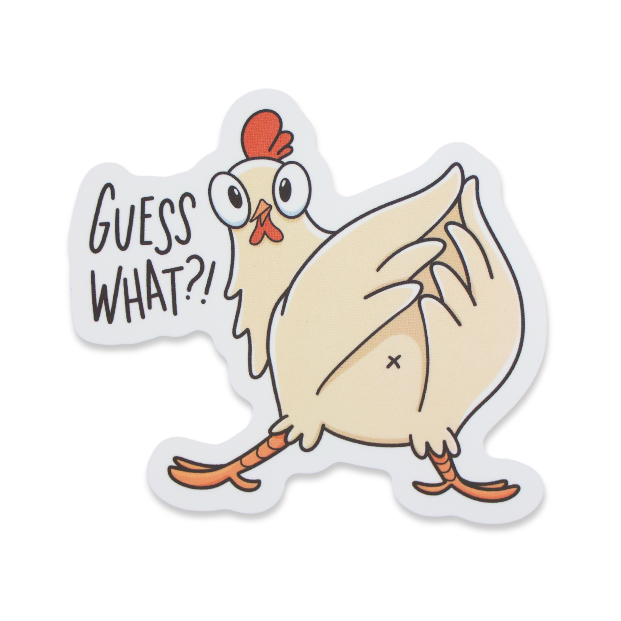 Guess What Chicken Sticker