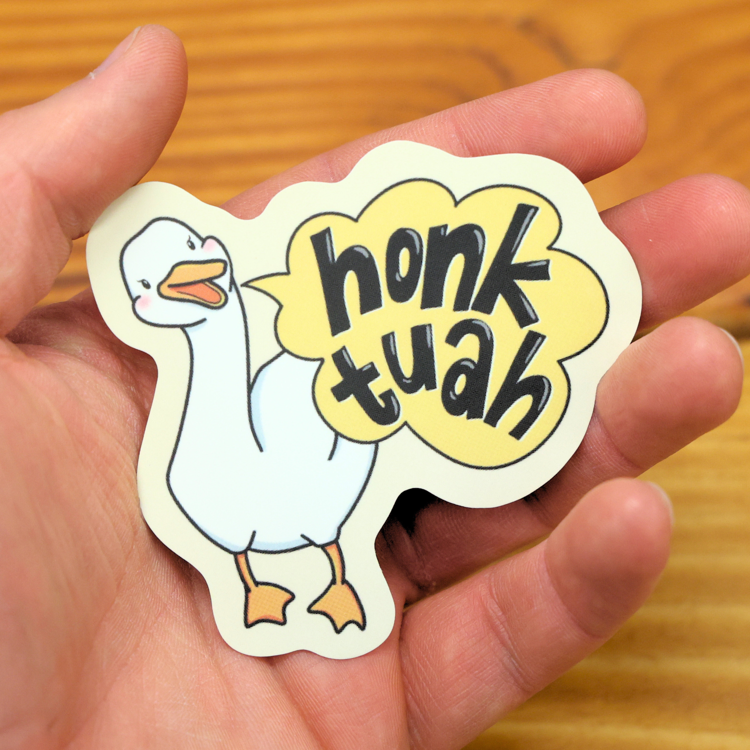 Silly Goose Honk Tuah Funny Vinyl Sticker