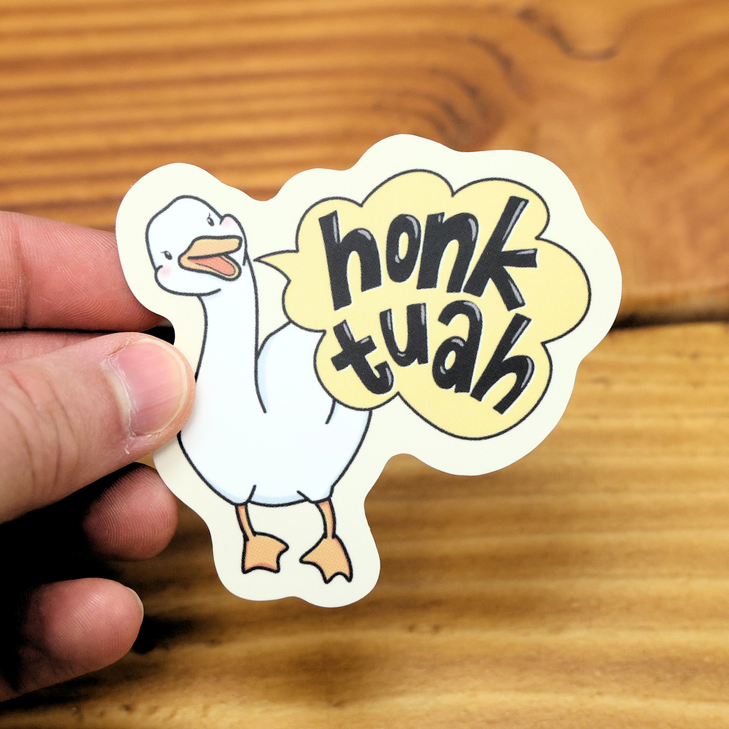 Silly Goose Honk Tuah Funny Vinyl Sticker