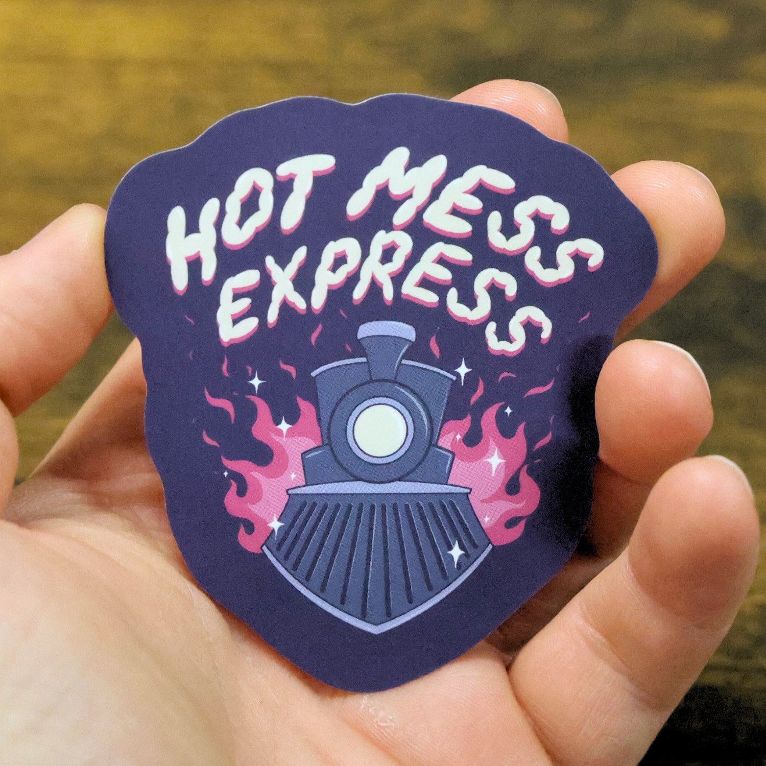 Hot Mess Express Funny Vinyl Sticker