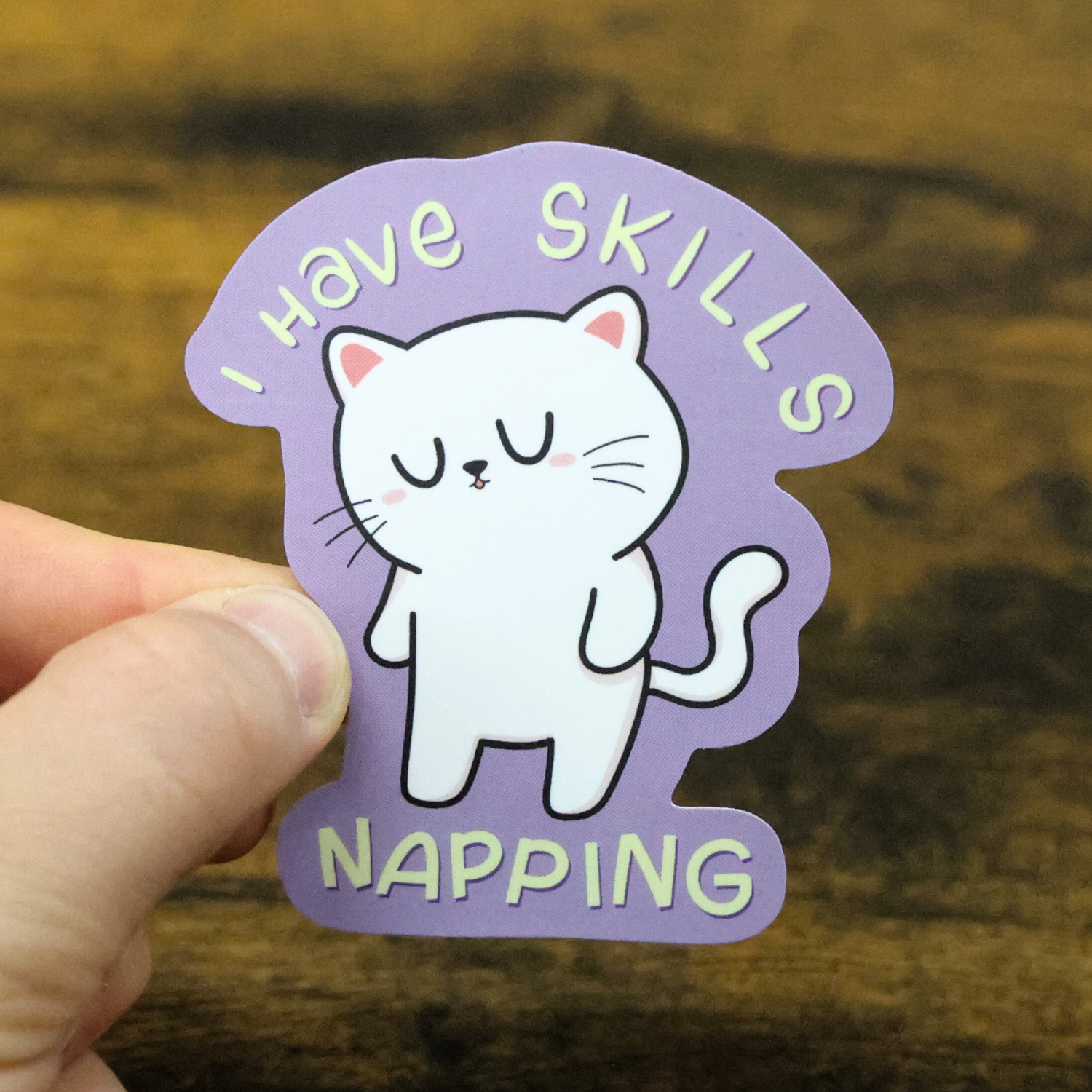 I Have Skills Napping Funny Vinyl Sticker