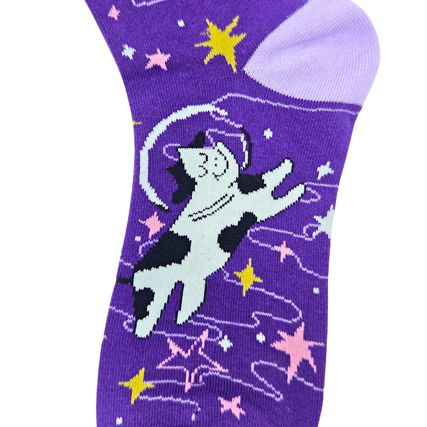 I Pooped Today Cow Space Socks - Women's Funny Crew Socks