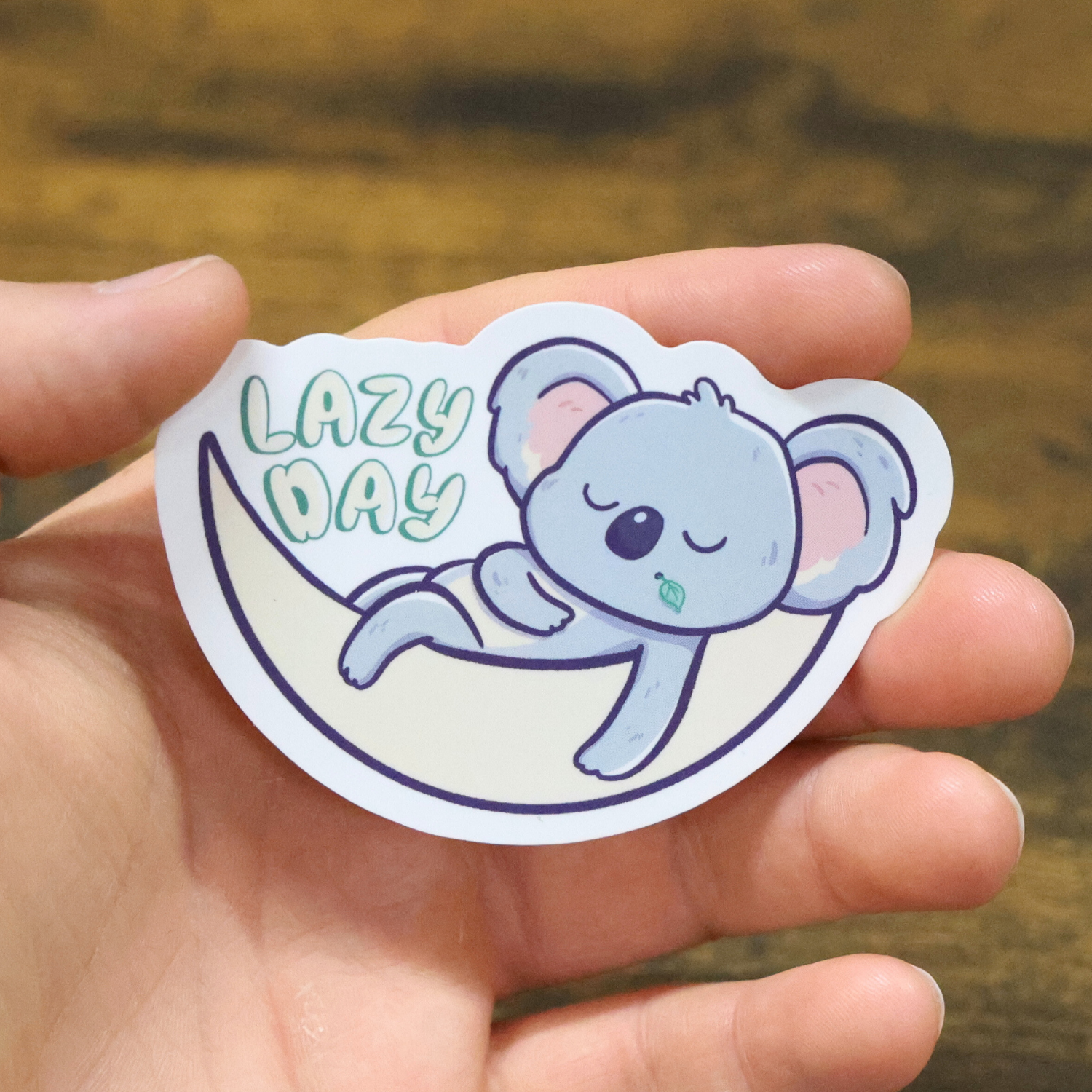 Lazy Day Funny Vinyl Sticker