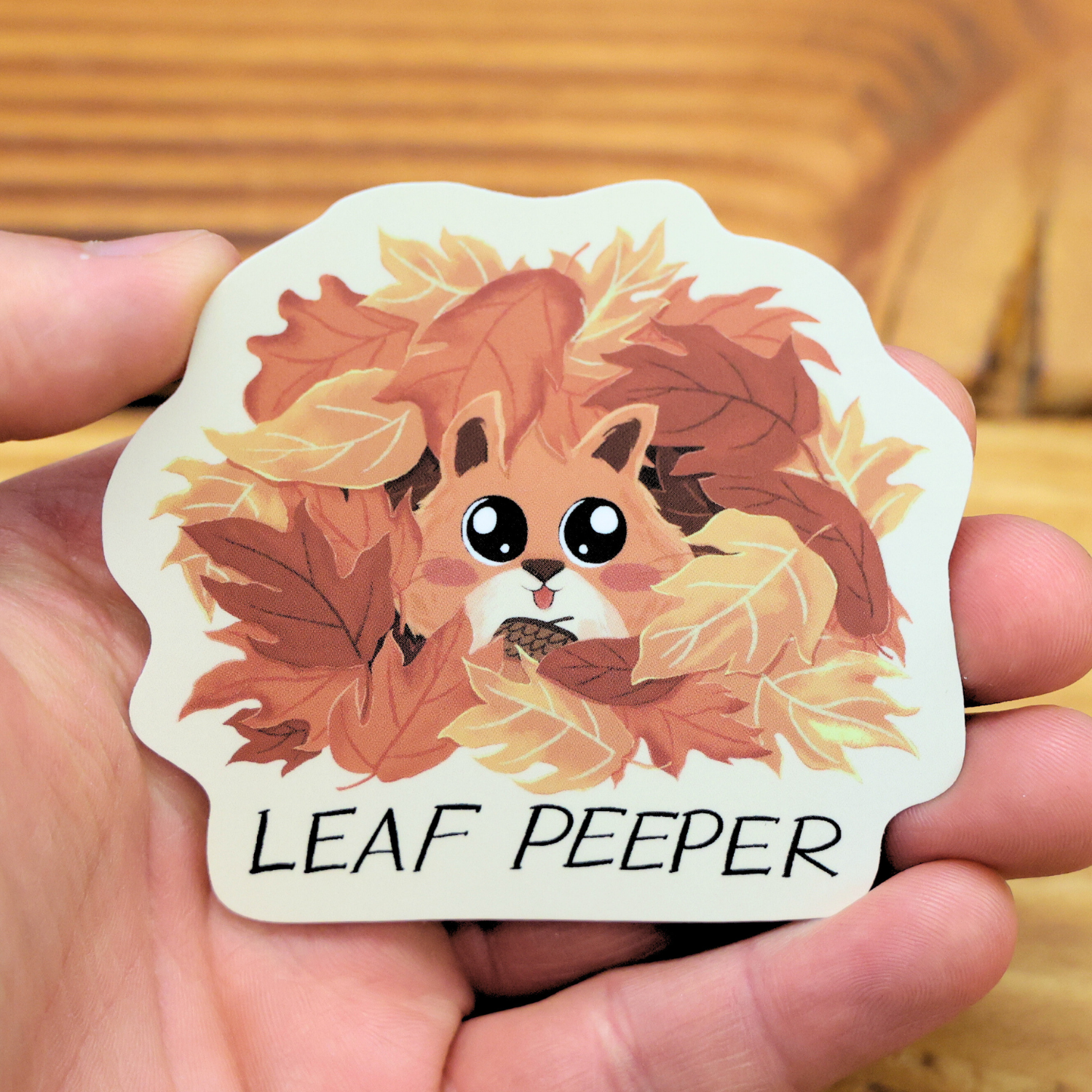 Leaf Peeper Funny Vinyl Sticker