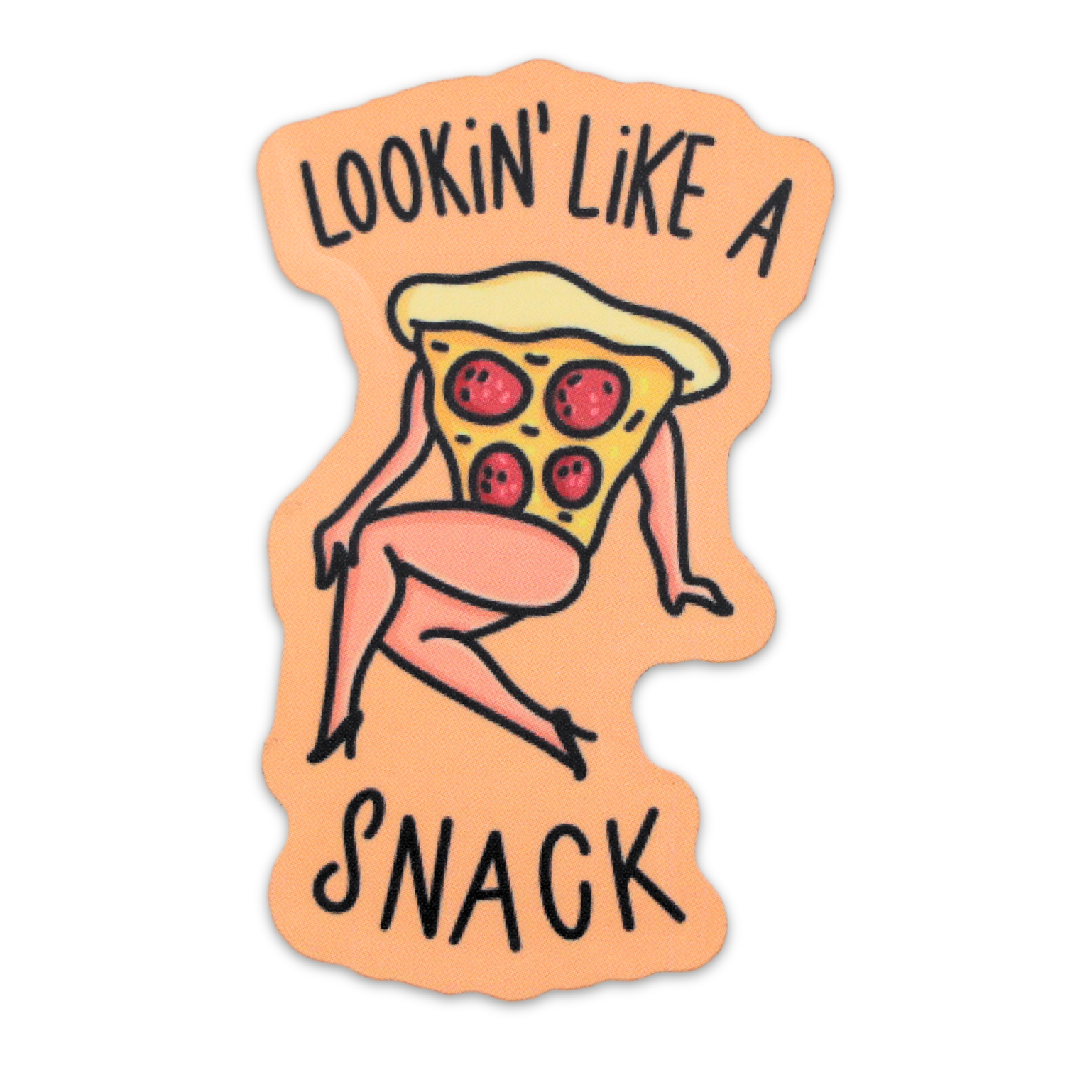 Looking Like a A Snack Funny Vinyl Sticker