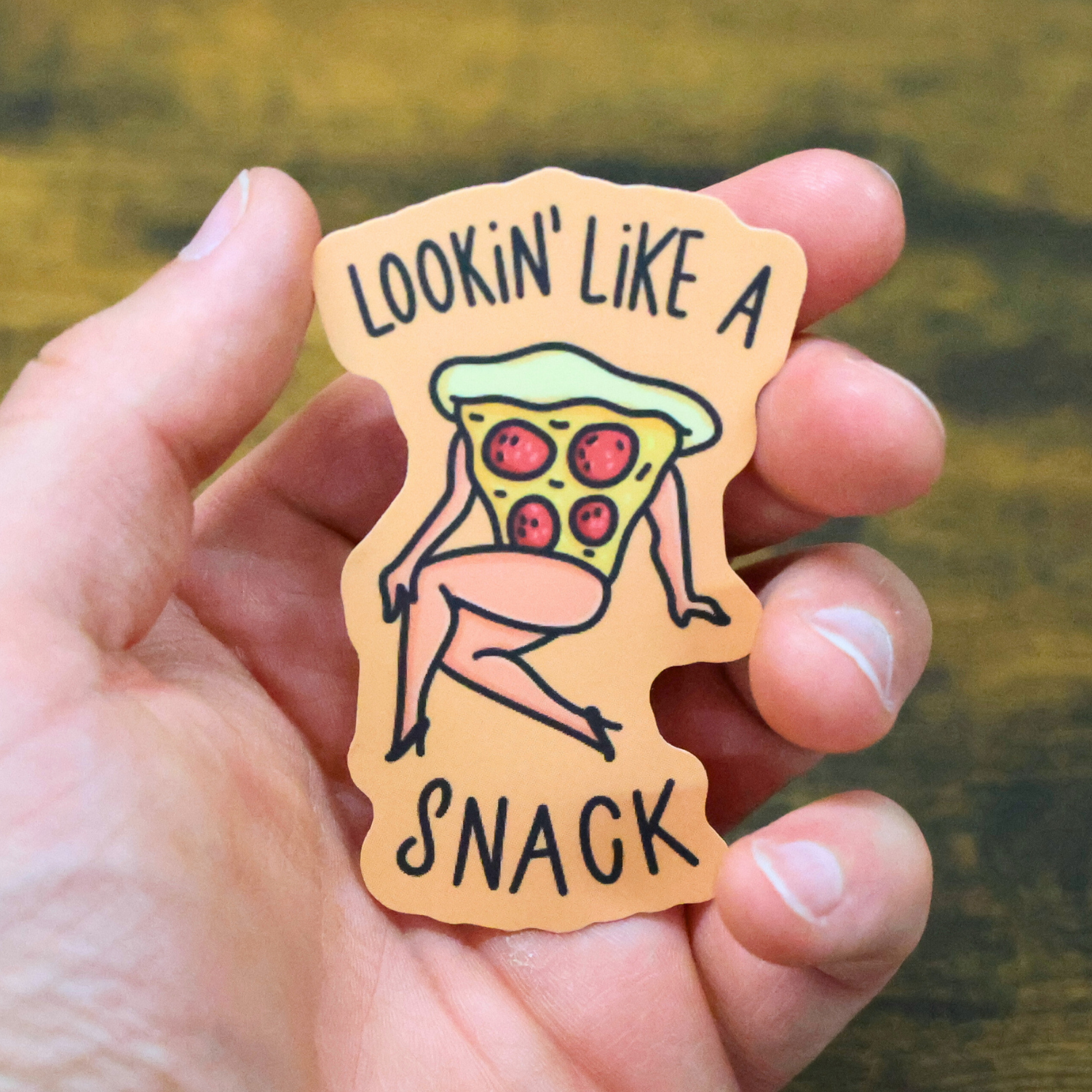 Looking Like a A Snack Funny Vinyl Sticker