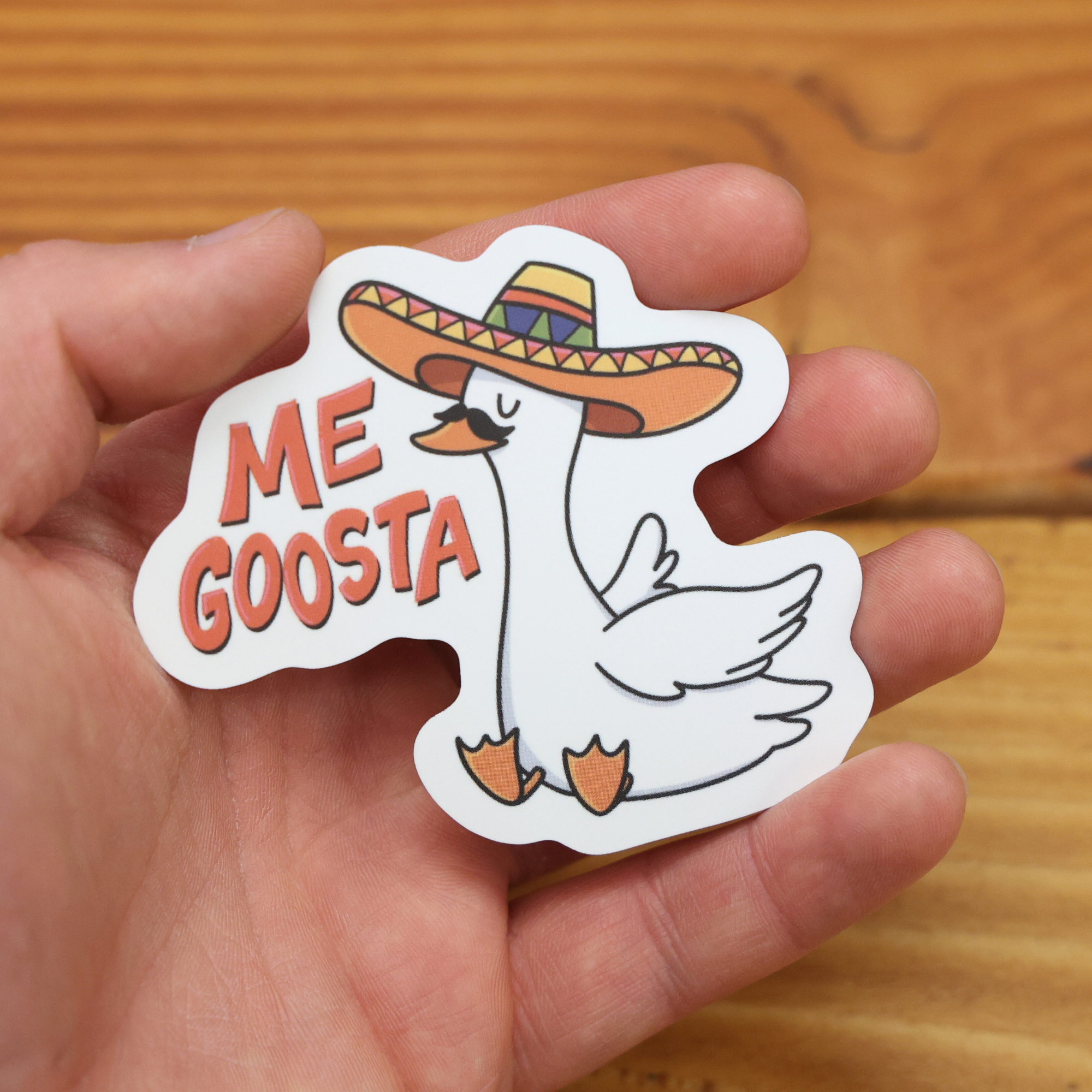 Me Goosta Sticker
