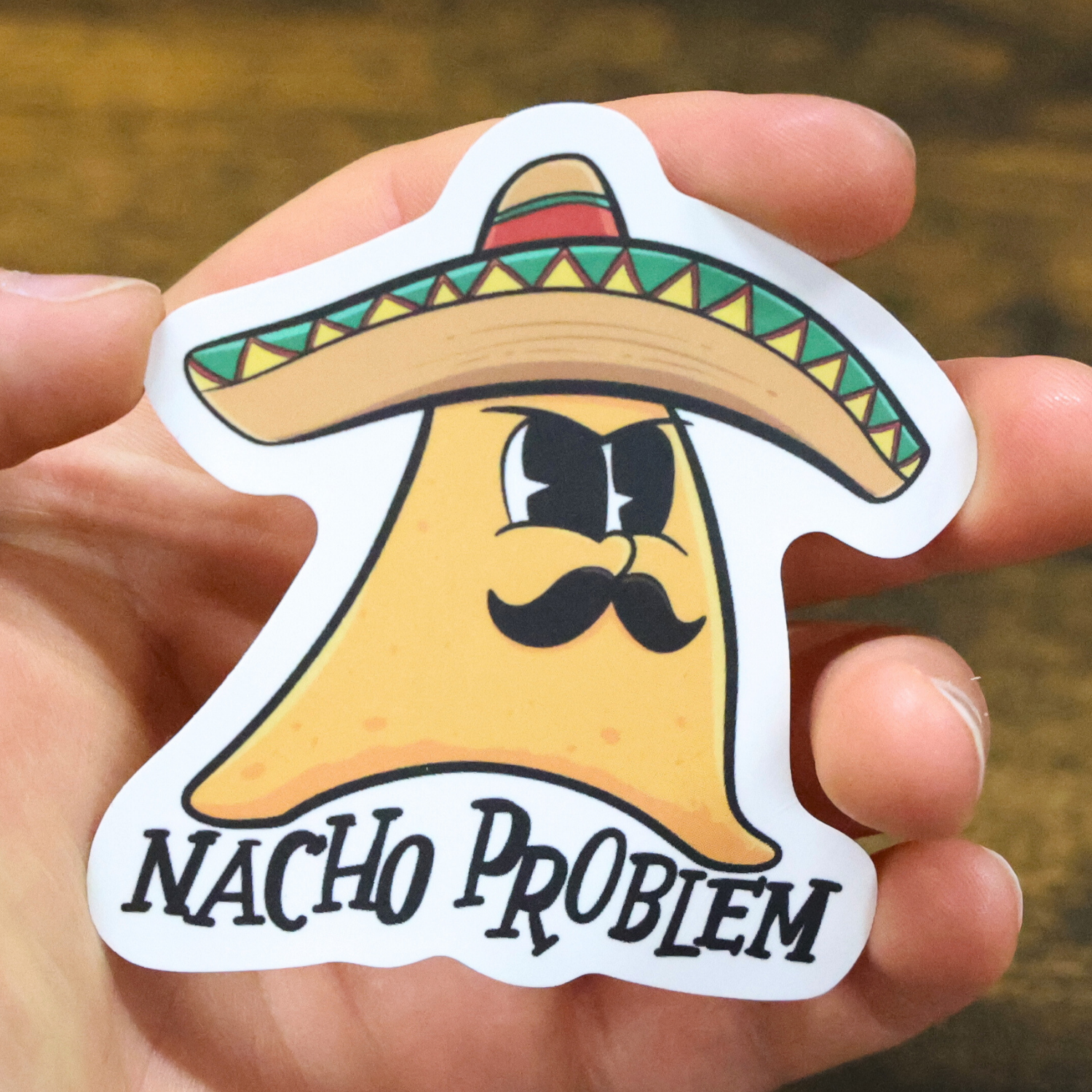 Nacho Problem Funny Vinyl Sticker