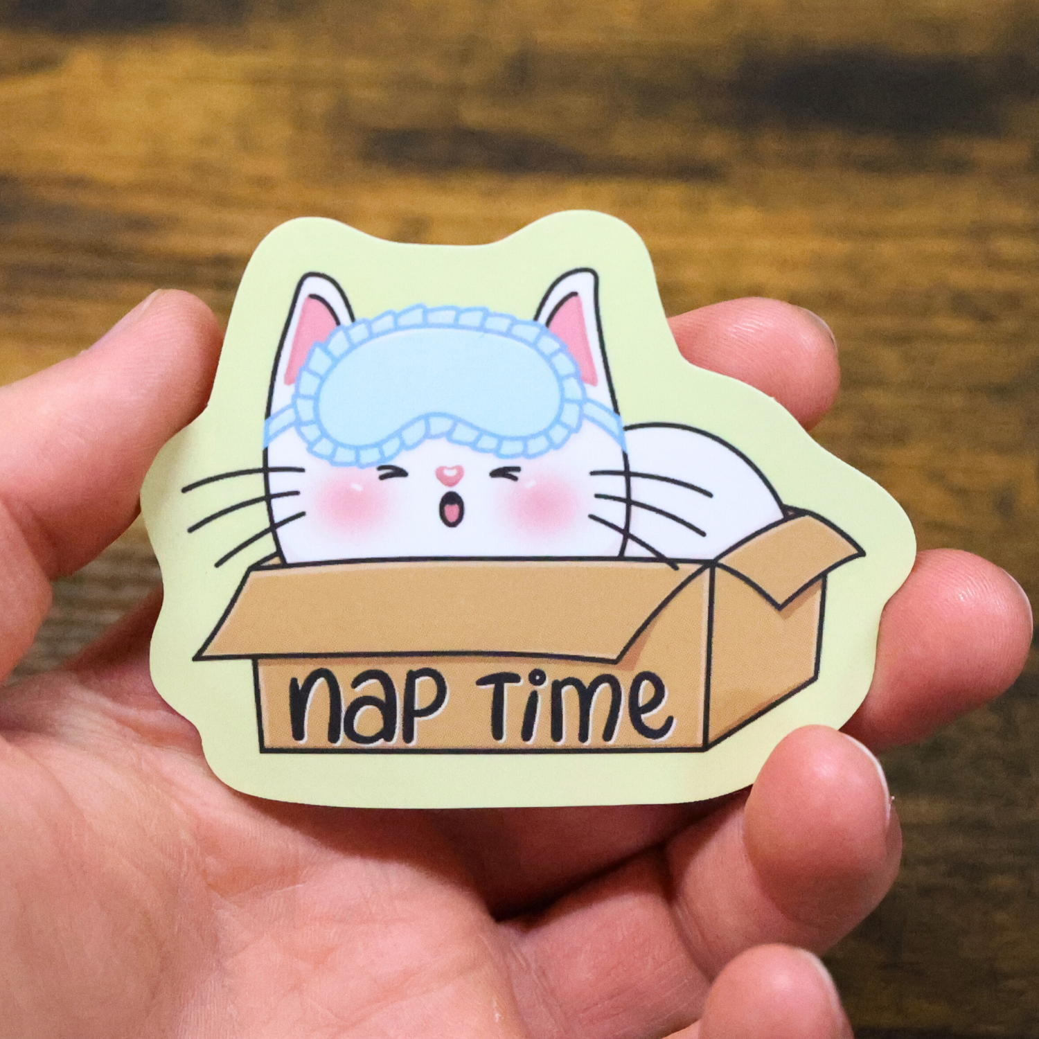 Nap Time Funny Vinyl Sticker