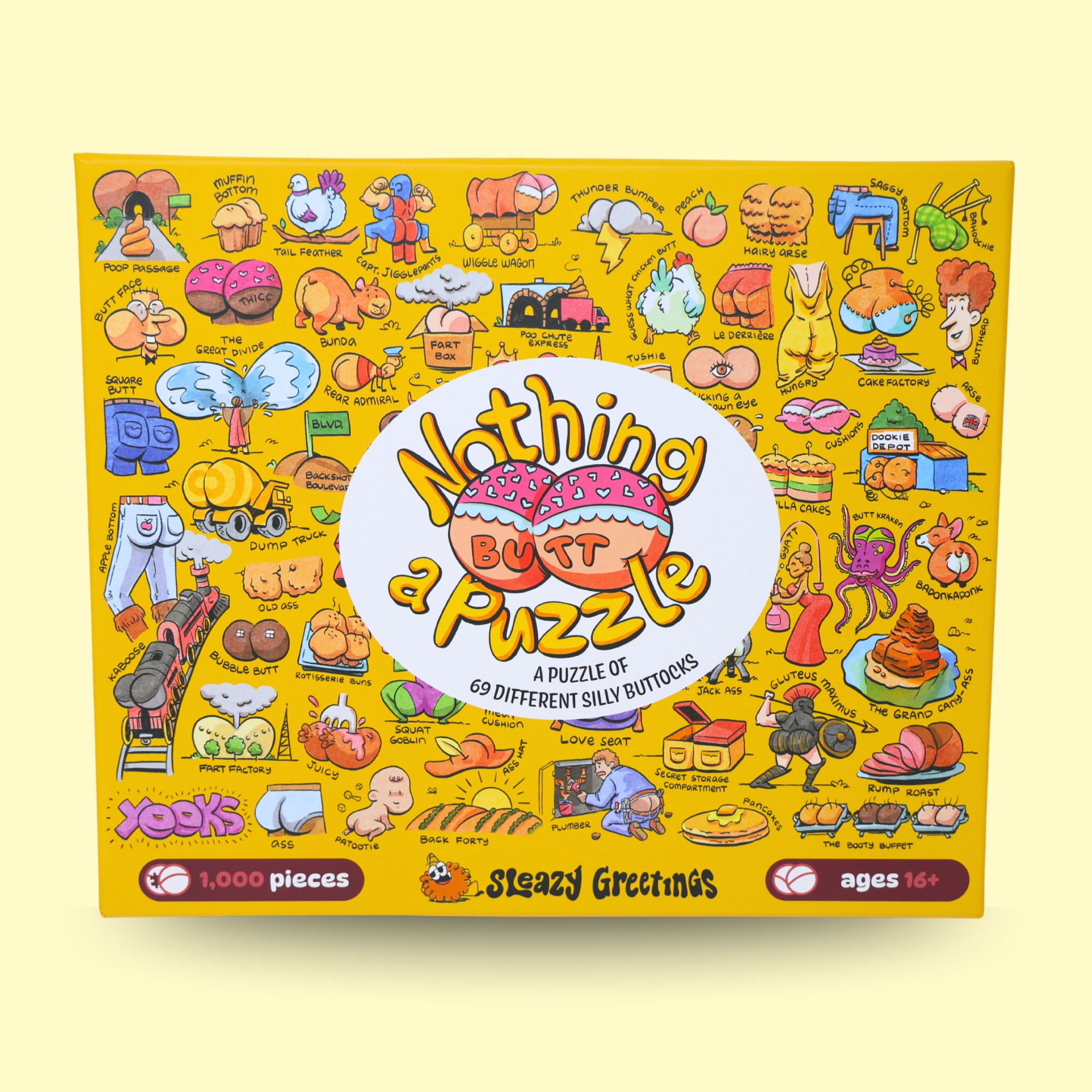 Nothing Butt A Puzzle - 1000 Piece Butt Themed Jigsaw Puzzle