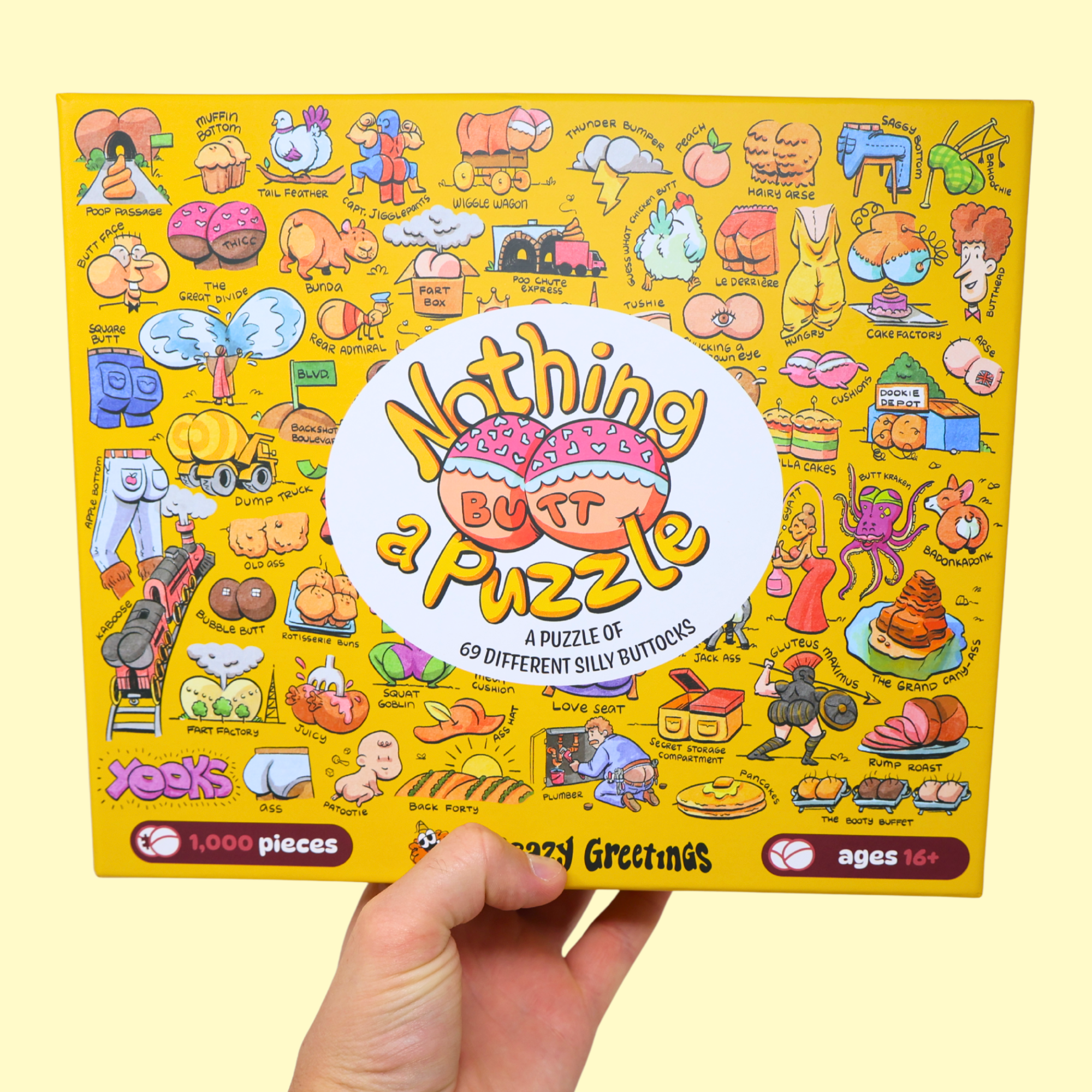 Nothing Butt A Puzzle - 1000 Piece Butt Themed Jigsaw Puzzle
