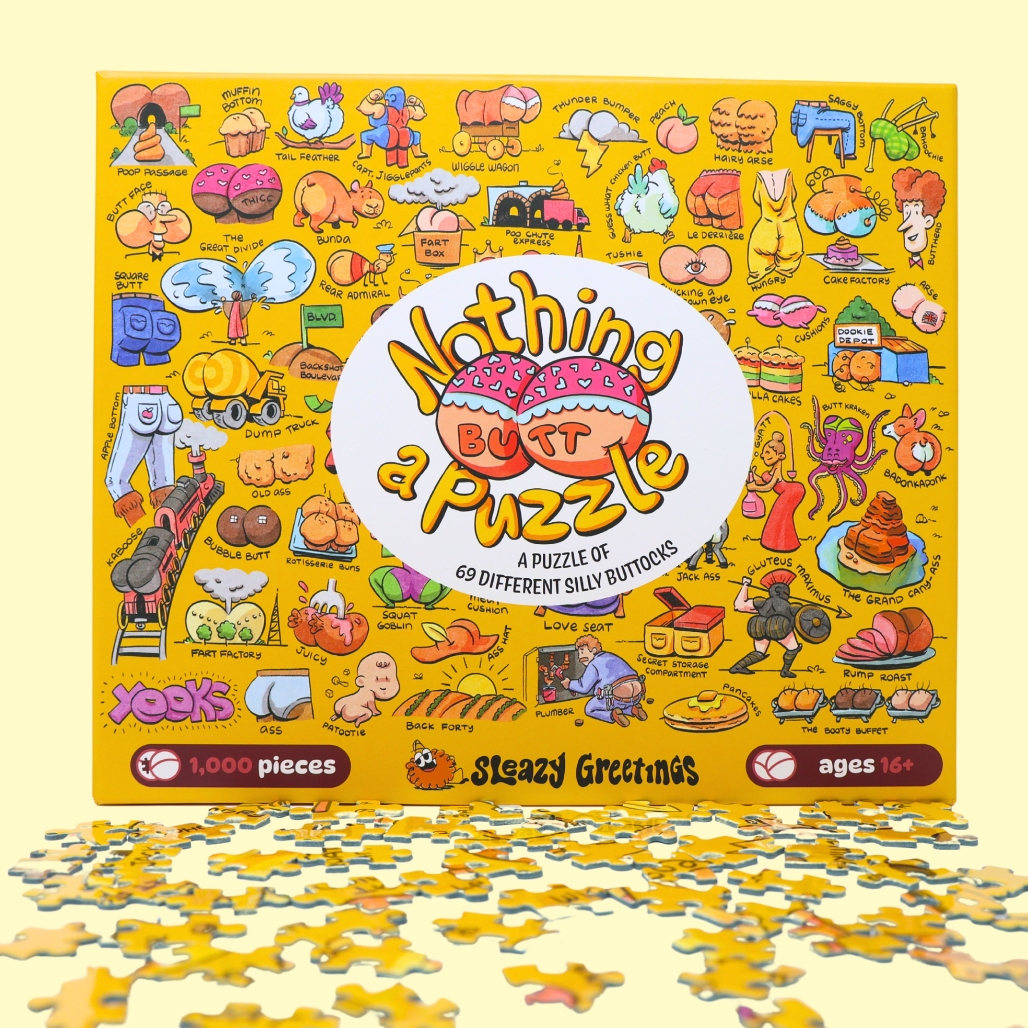 Nothing Butt A Puzzle - 1000 Piece Butt Themed Jigsaw Puzzle