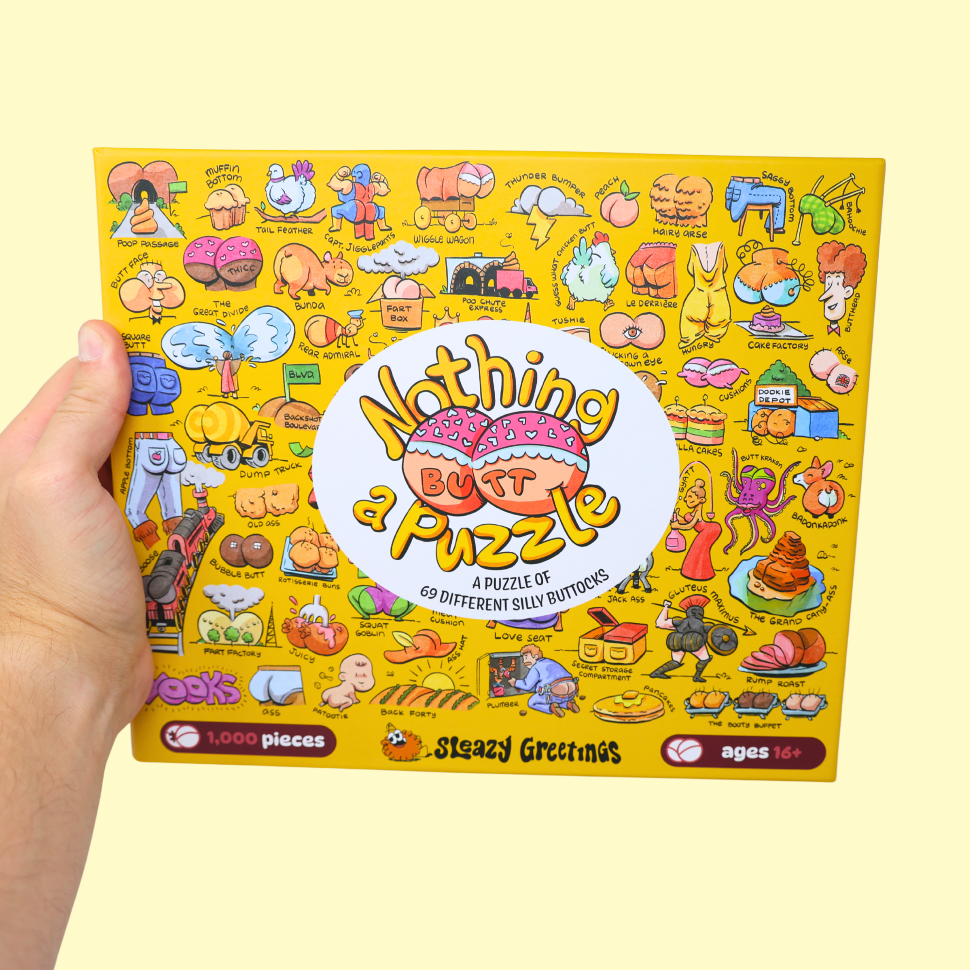 Nothing Butt A Puzzle - 1000 Piece Butt Themed Jigsaw Puzzle