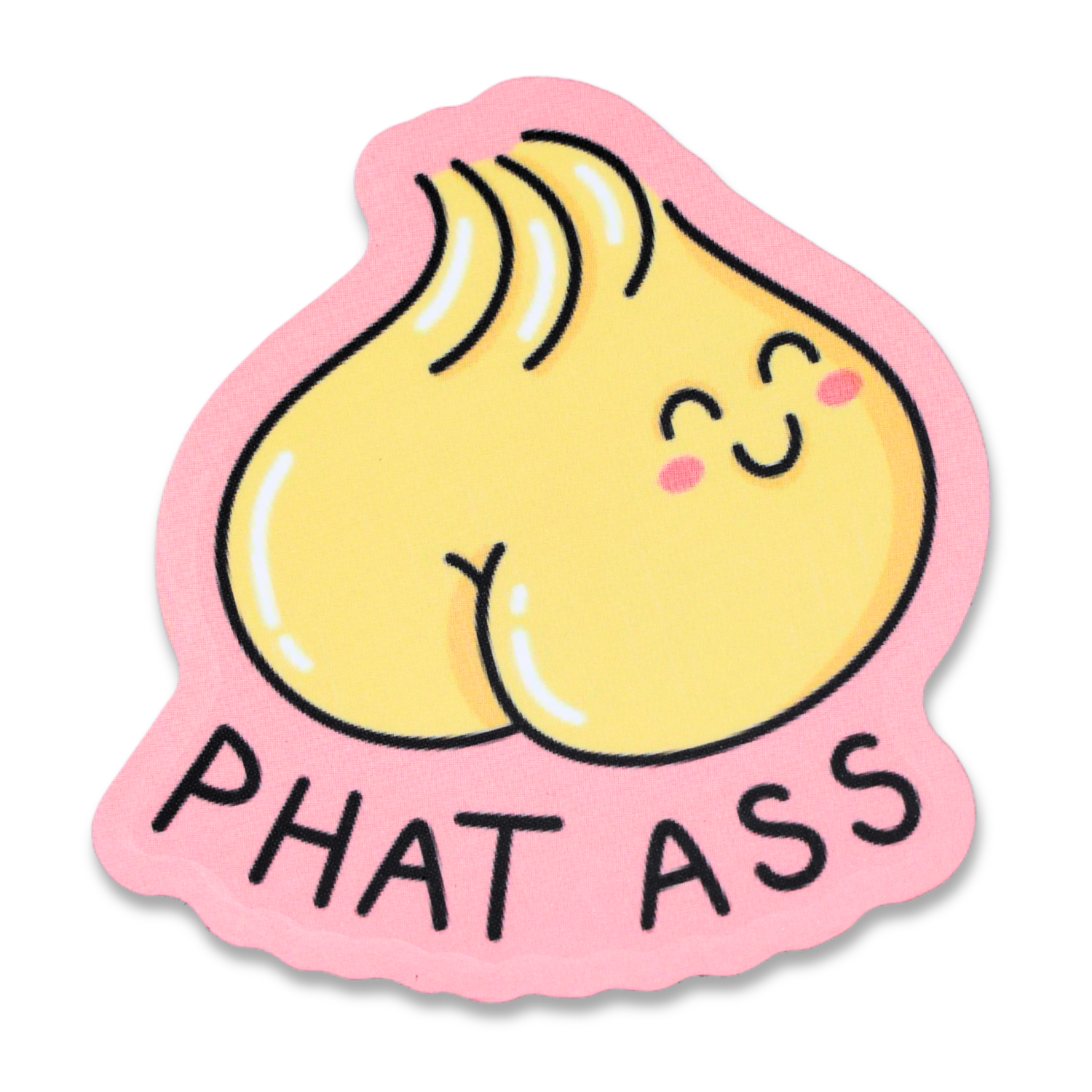 Phat Ass Dumpling Funny Vinyl Sticker