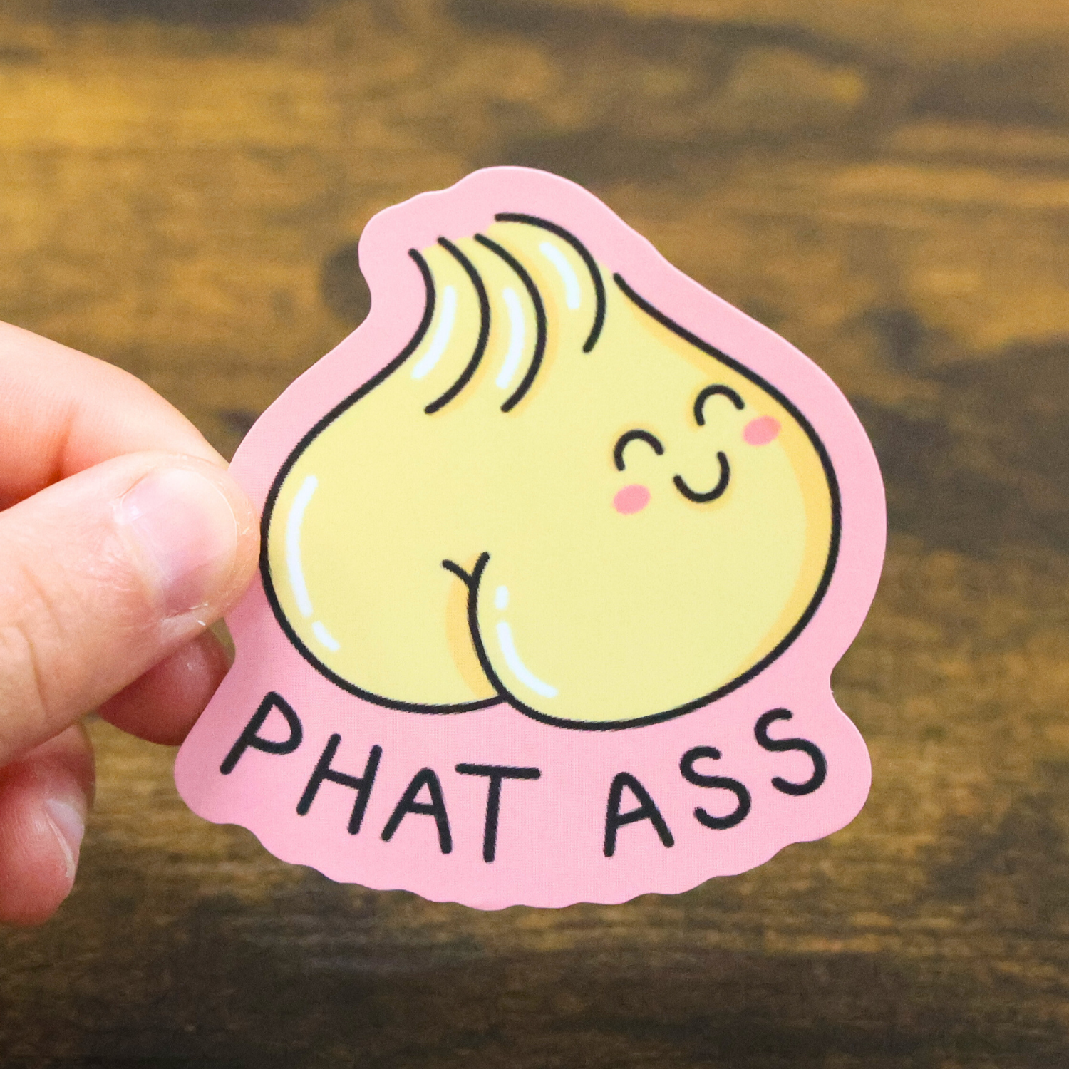 Phat Ass Dumpling Funny Vinyl Sticker