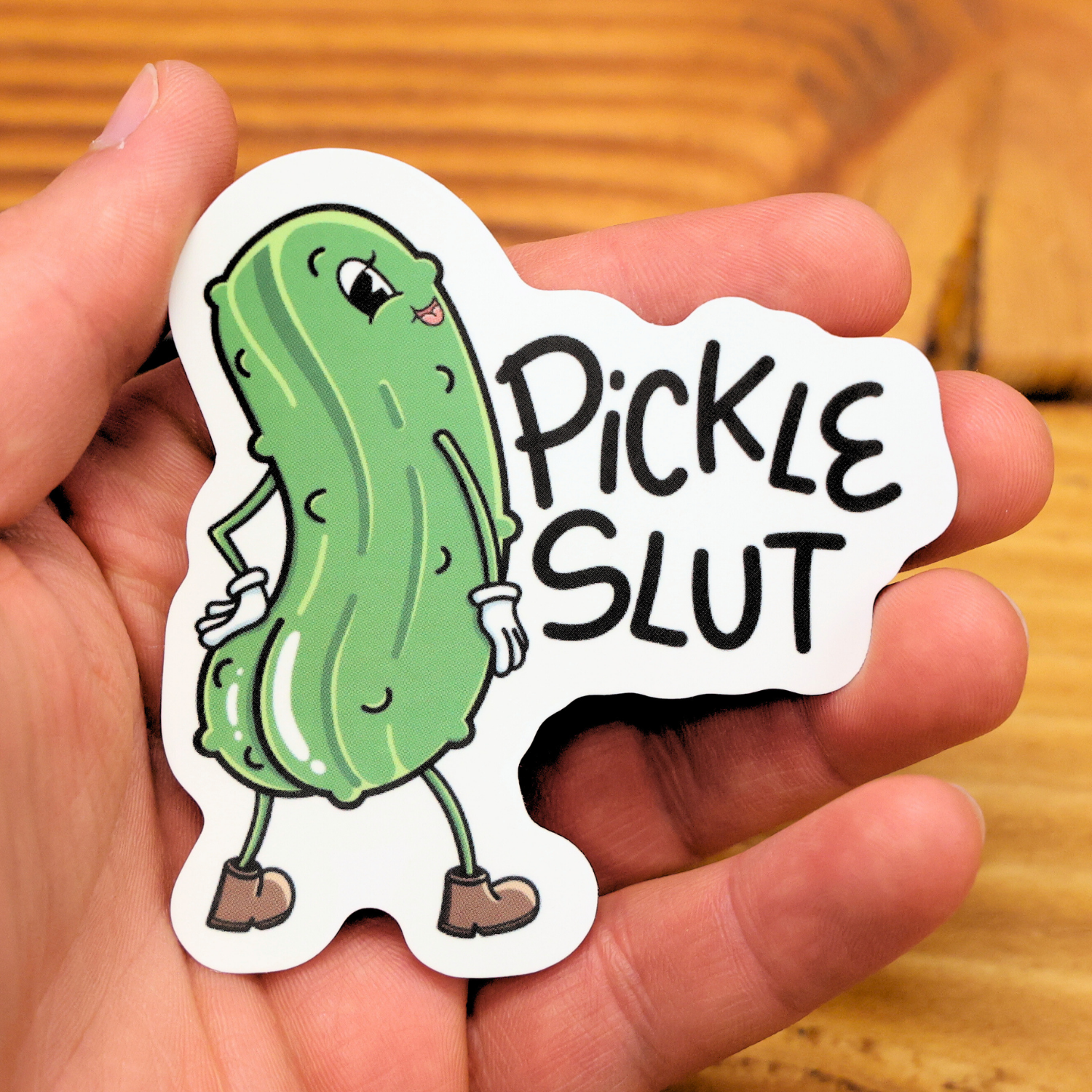 Pickle Slut Funny Vinyl Sticker