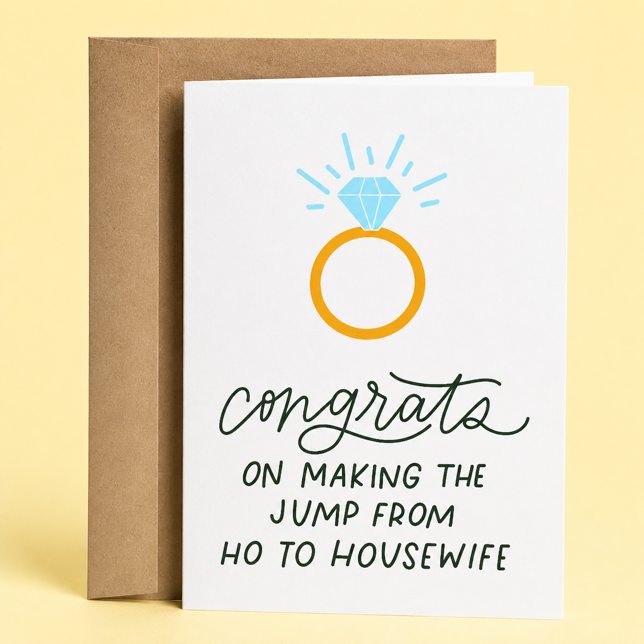 Ho To Housewife | Funny Wedding Card