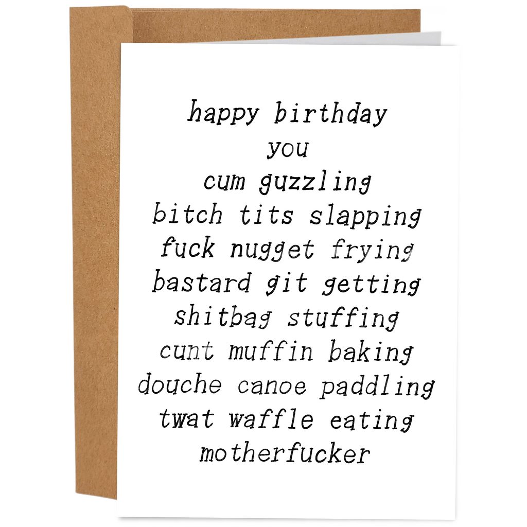 Worst Note Worst Birthday Card