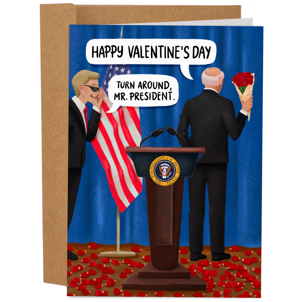 Sleazy Greetings Funny Valentine's Day Card For Him - President