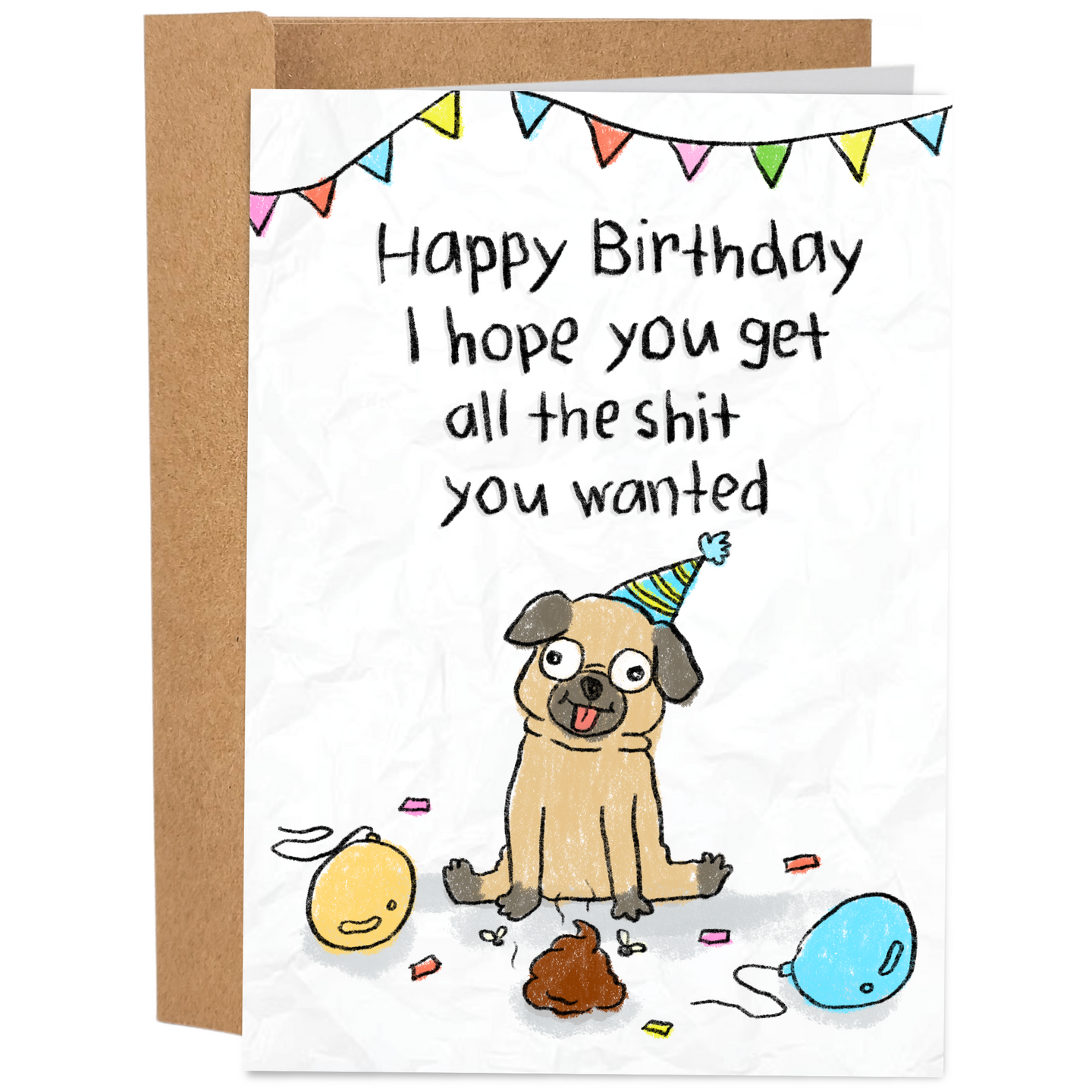 Funny Joe Biden Birthday Card - Smelling Cake Card / Sleazy Greetings