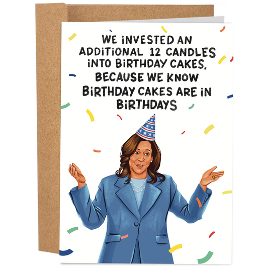 Additional 12 Candles Kamala | Funny Birthday Card