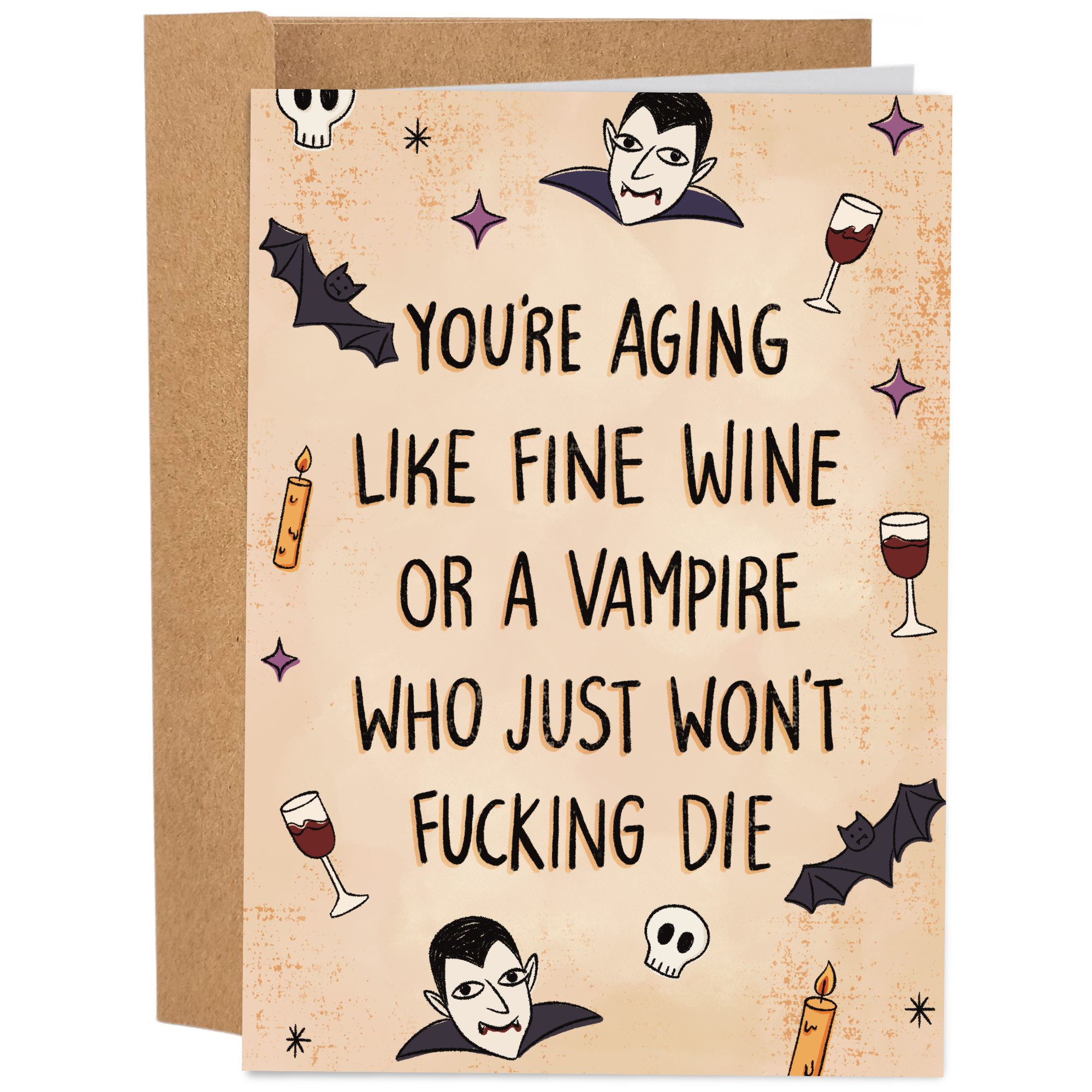 Aging Like A Fine Wine | Funny Birthday Card